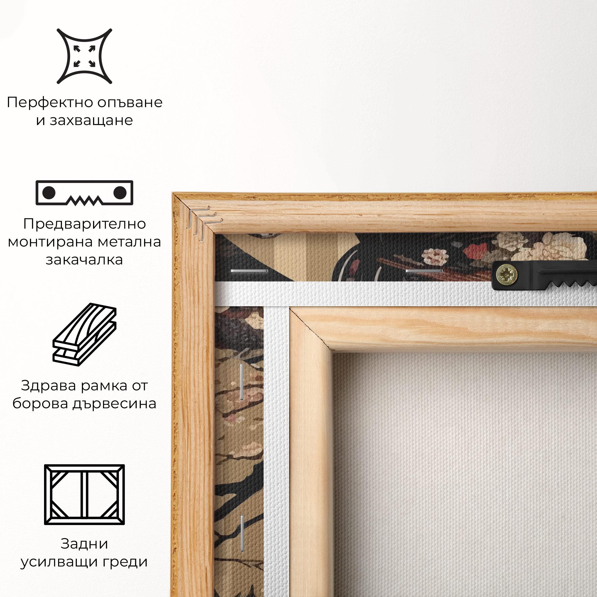 Картина на платно Asiatic Lady mockup 5