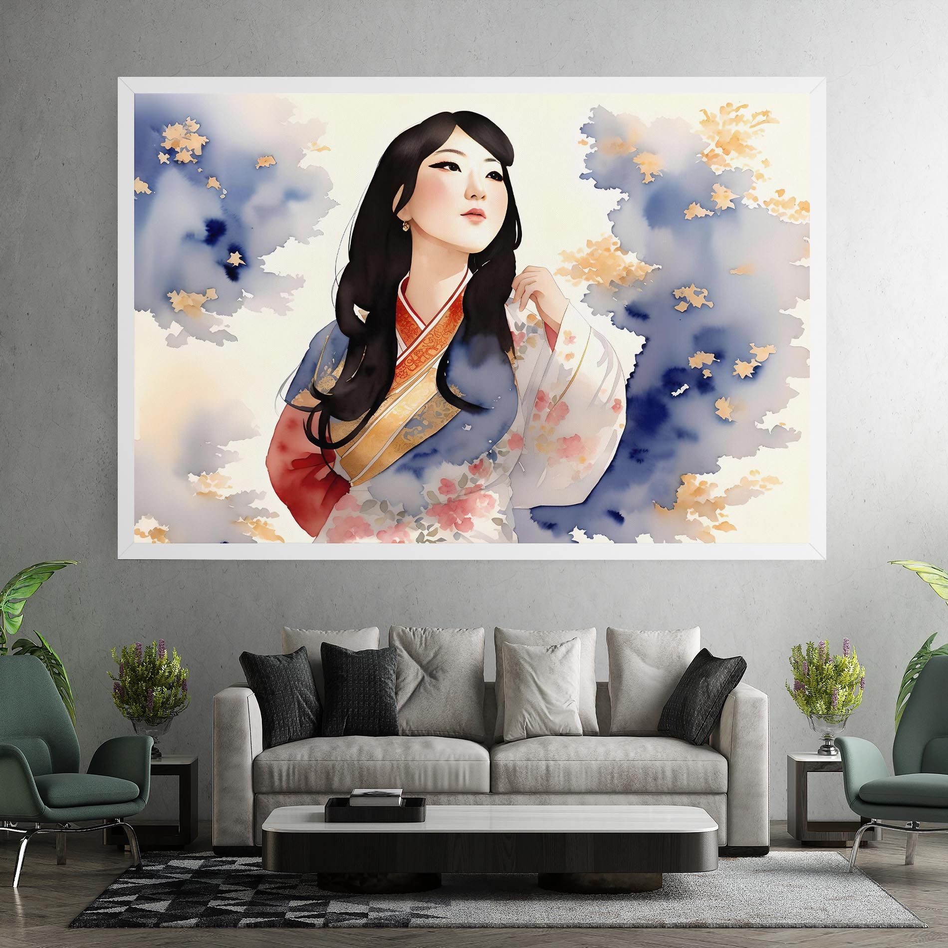 Asian Woman Dancing mockup 7