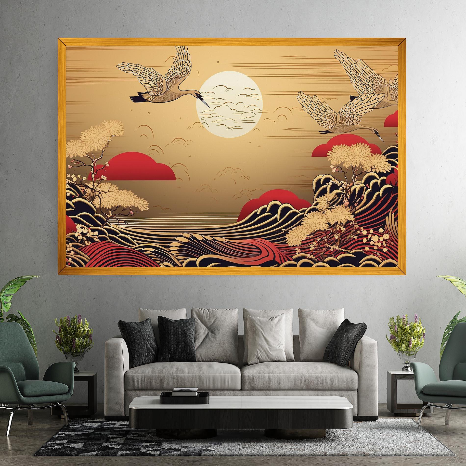 Картина на платно Chinese Wind Art mockup 7