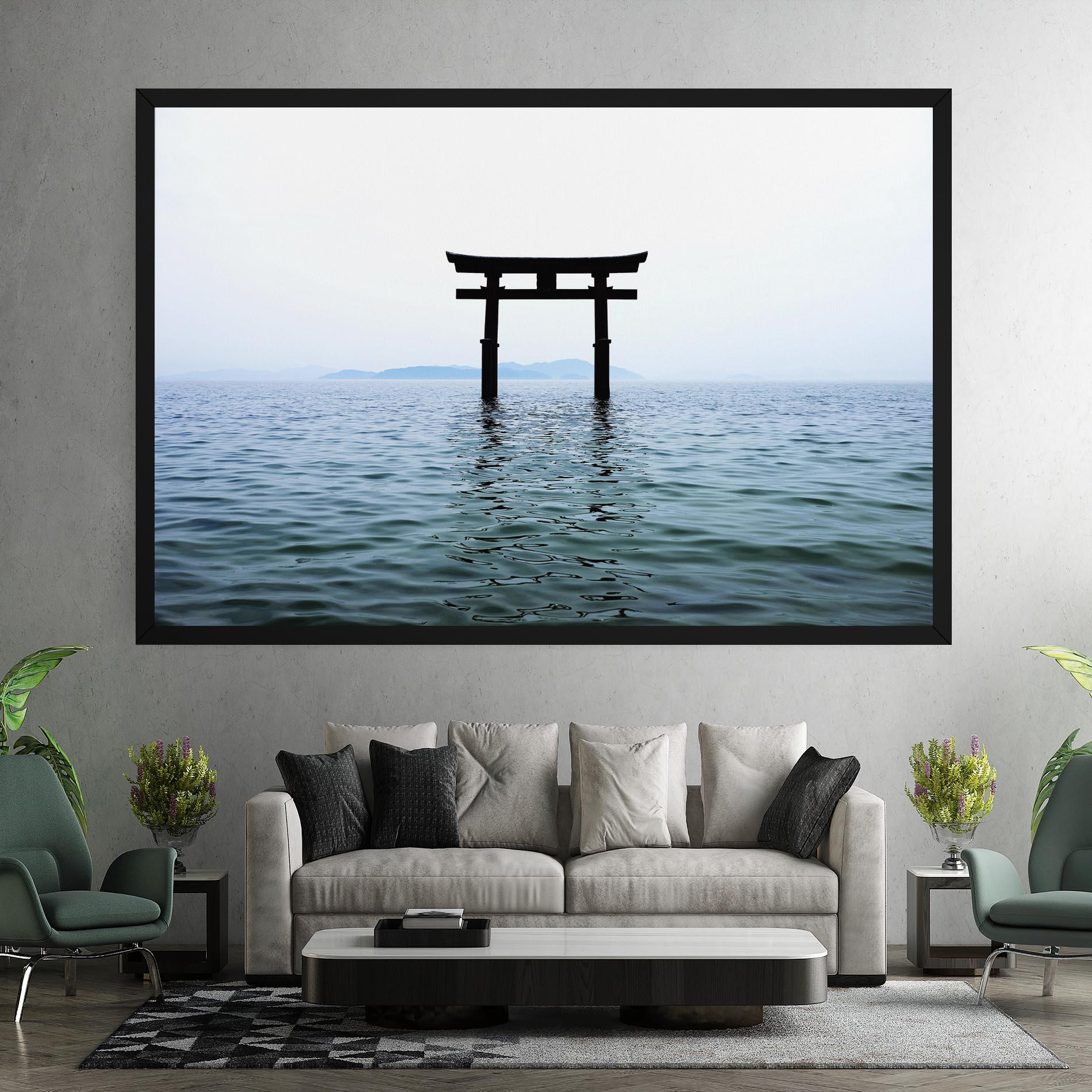 Картина на платно Japan Lake Gate mockup 7