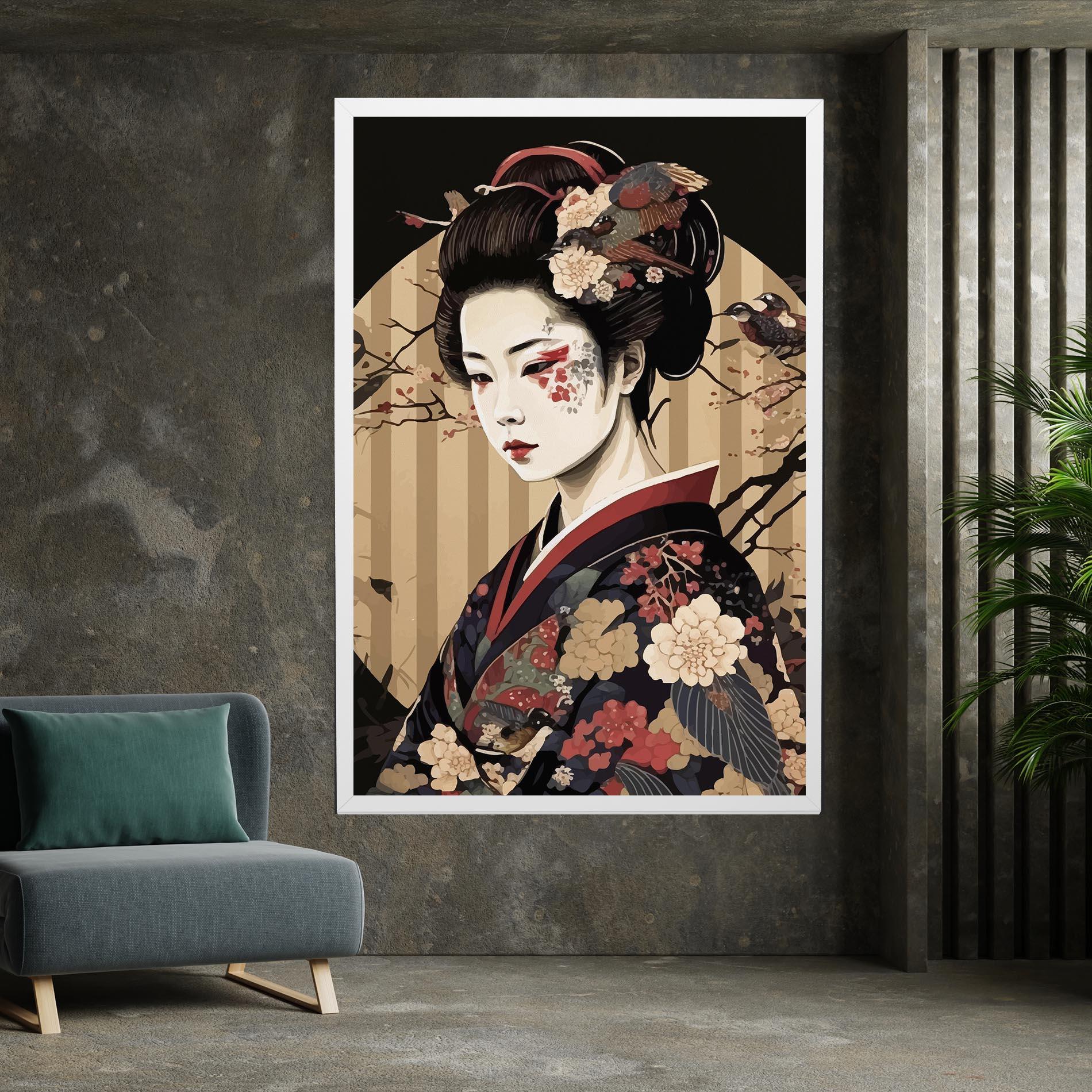 Картина на платно Asiatic Lady mockup 7