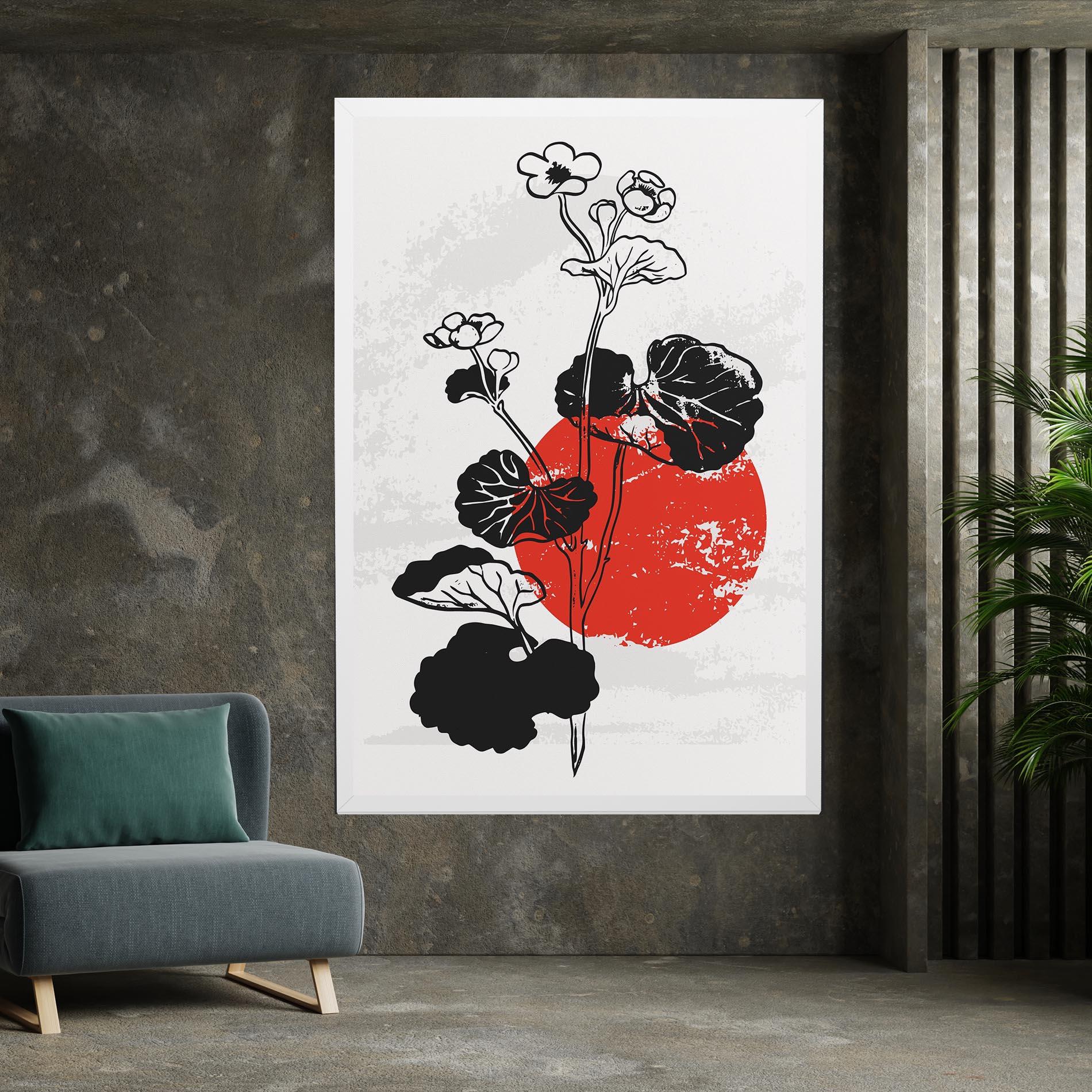 Картина на платно Japan Plant Art mockup 7