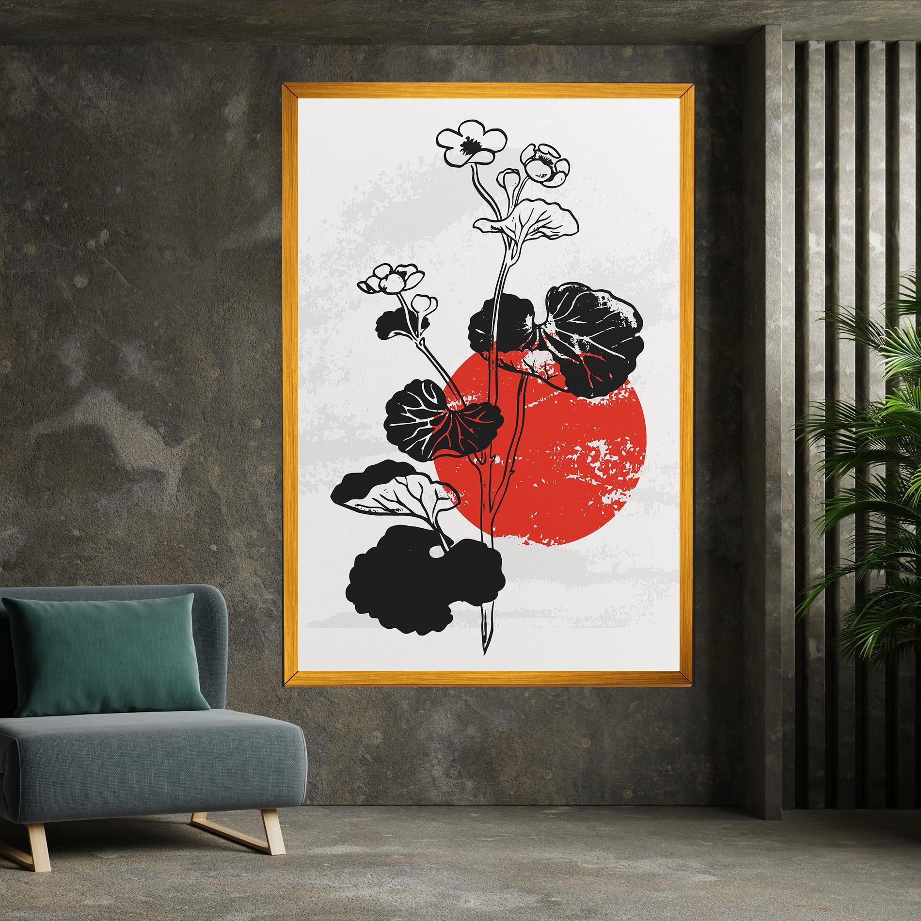 Картина на платно Japan Plant Art mockup 7