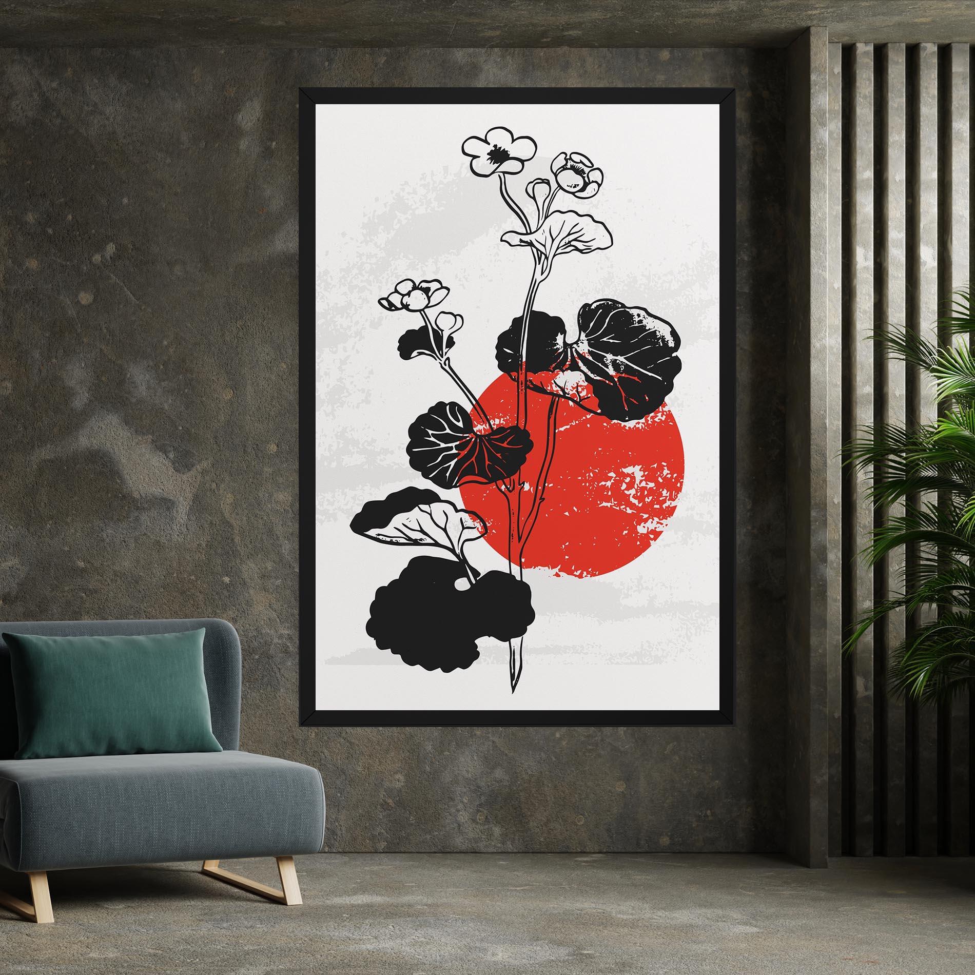 Картина на платно Japan Plant Art mockup 7