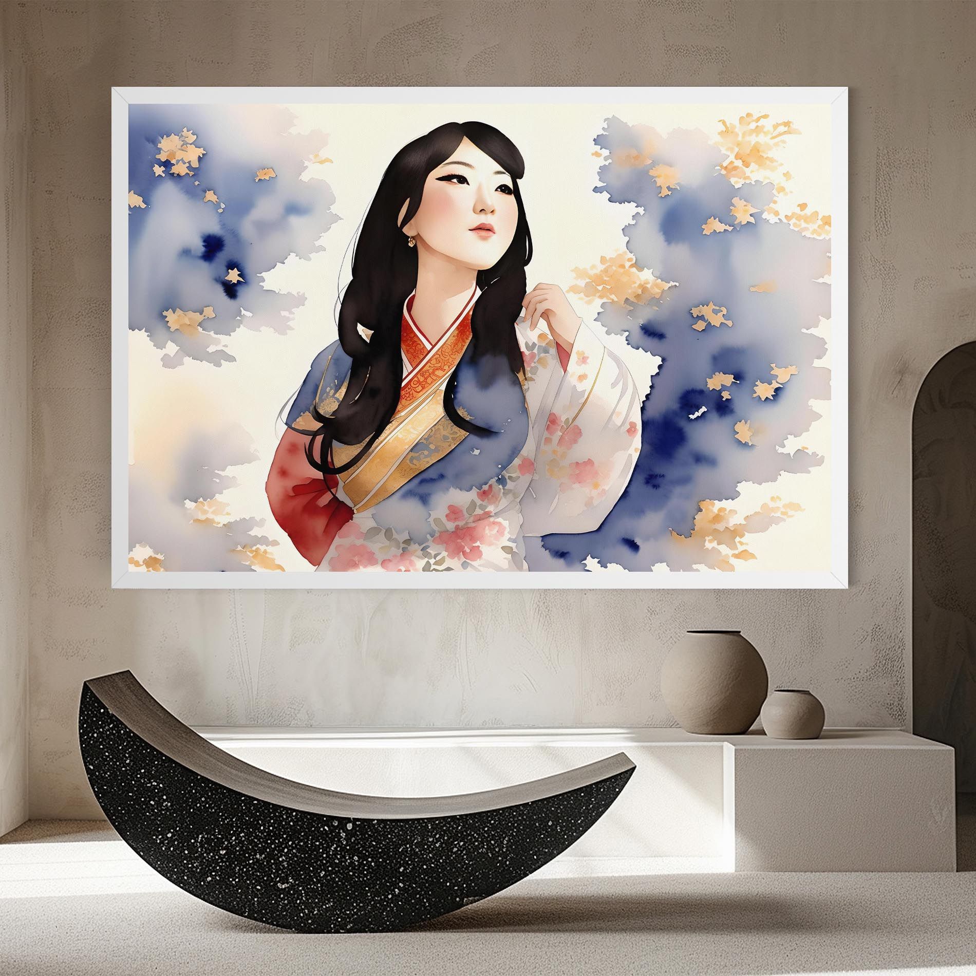 Asian Woman Dancing mockup 8