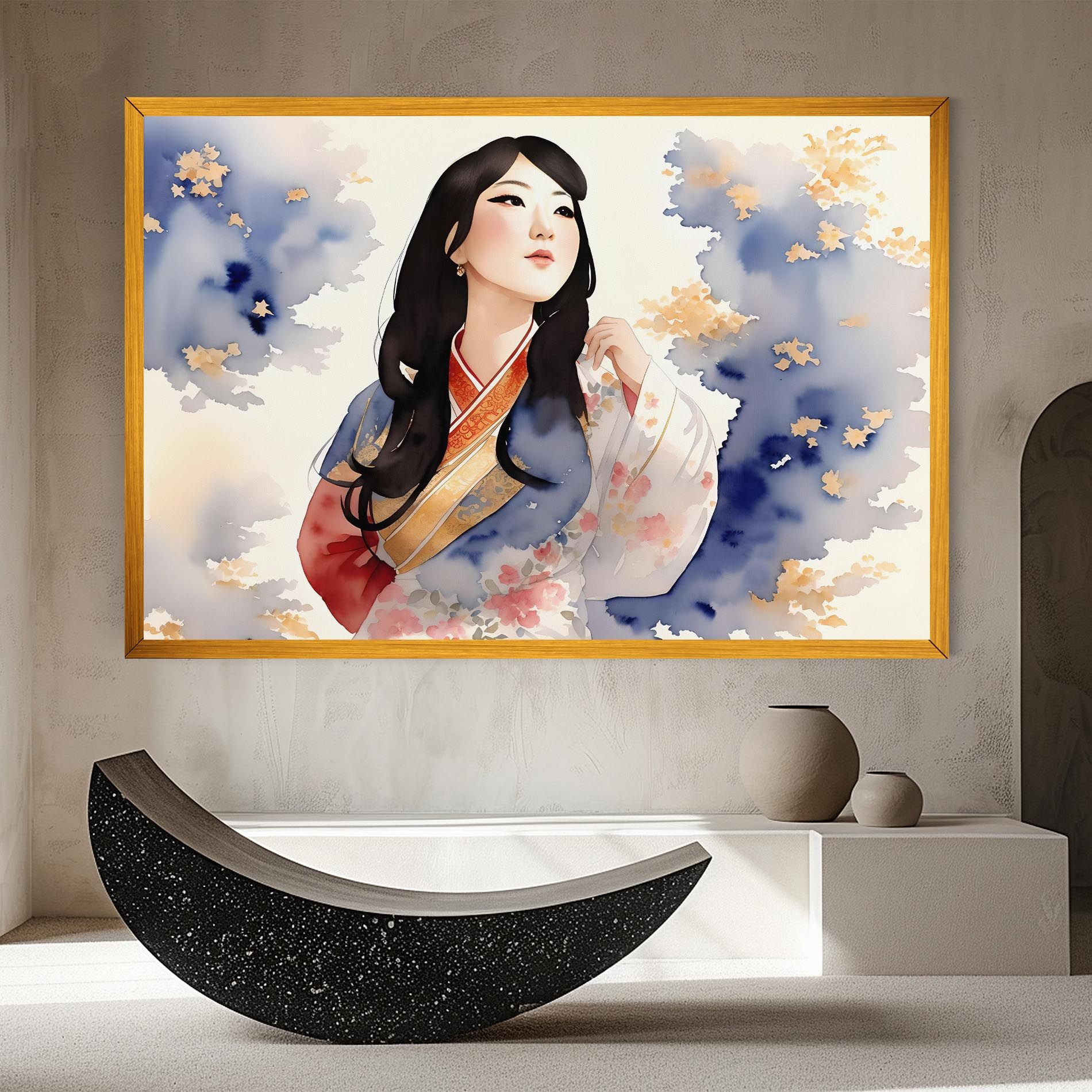 Asian Woman Dancing mockup 8