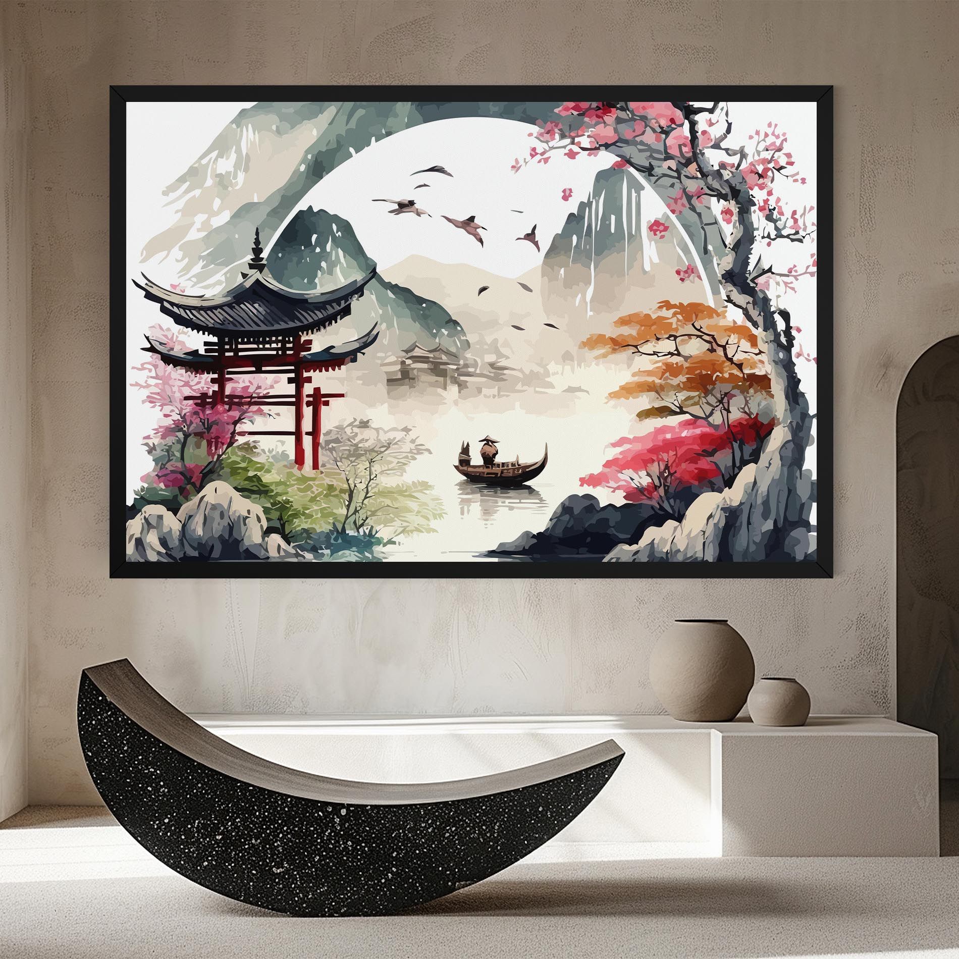Beautiful Asiatic View mockup 8