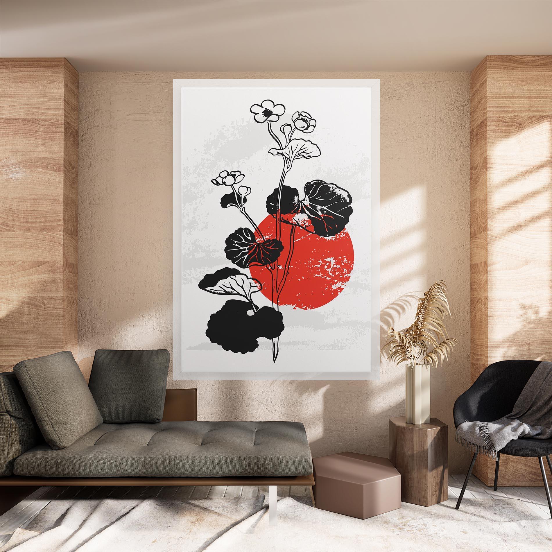 Картина на платно Japan Plant Art mockup 8