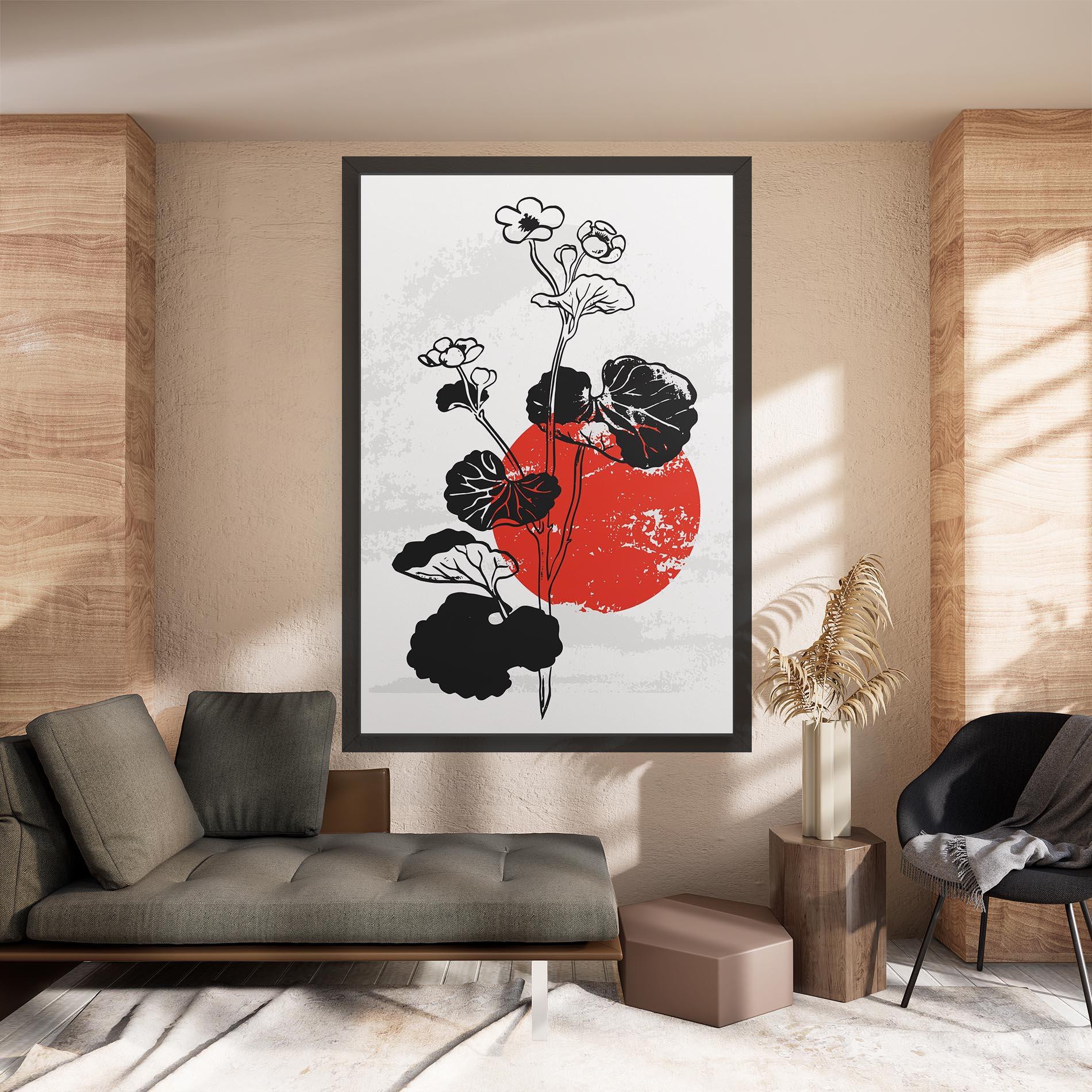 Картина на платно Japan Plant Art mockup 8