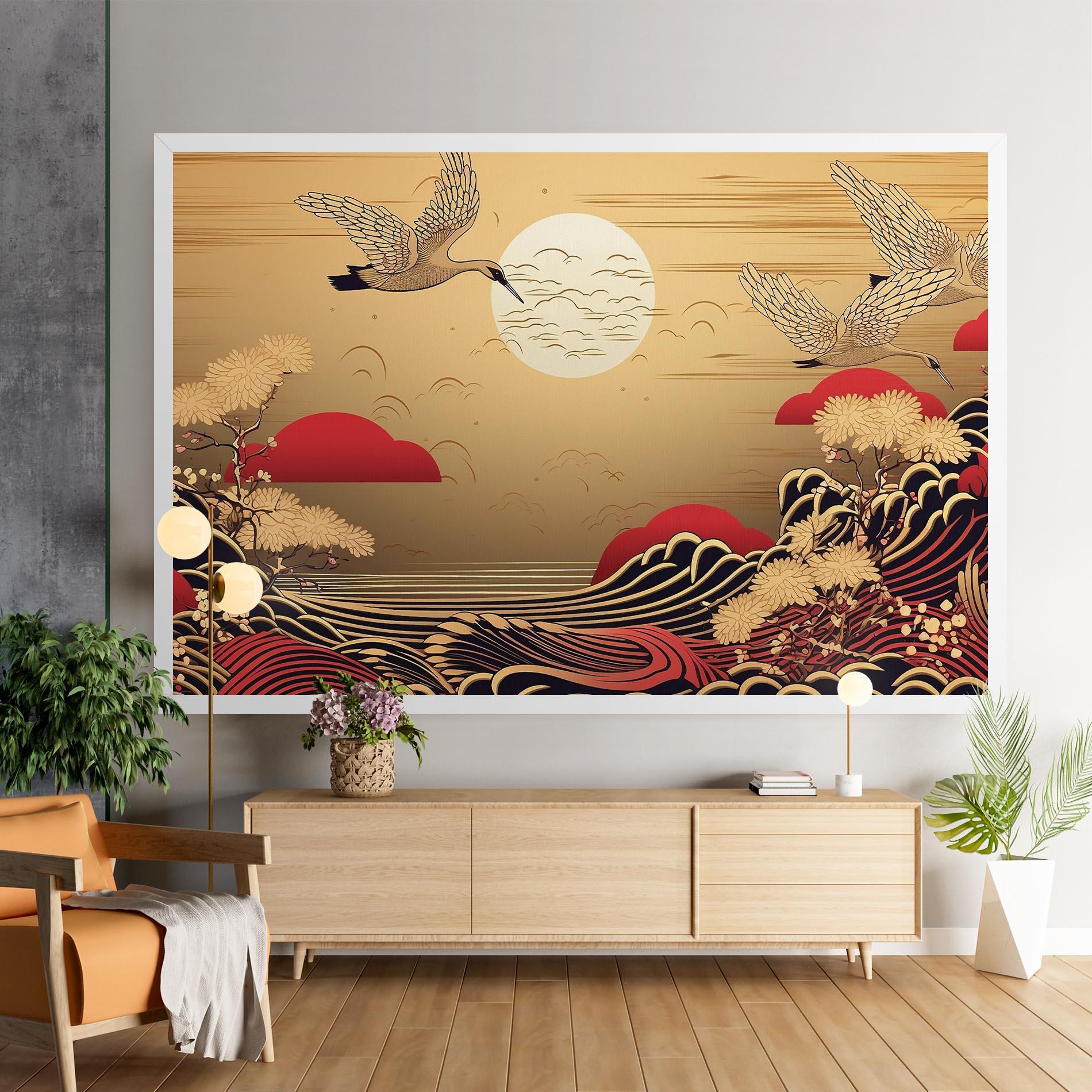 Картина на платно Chinese Wind Art mockup 9