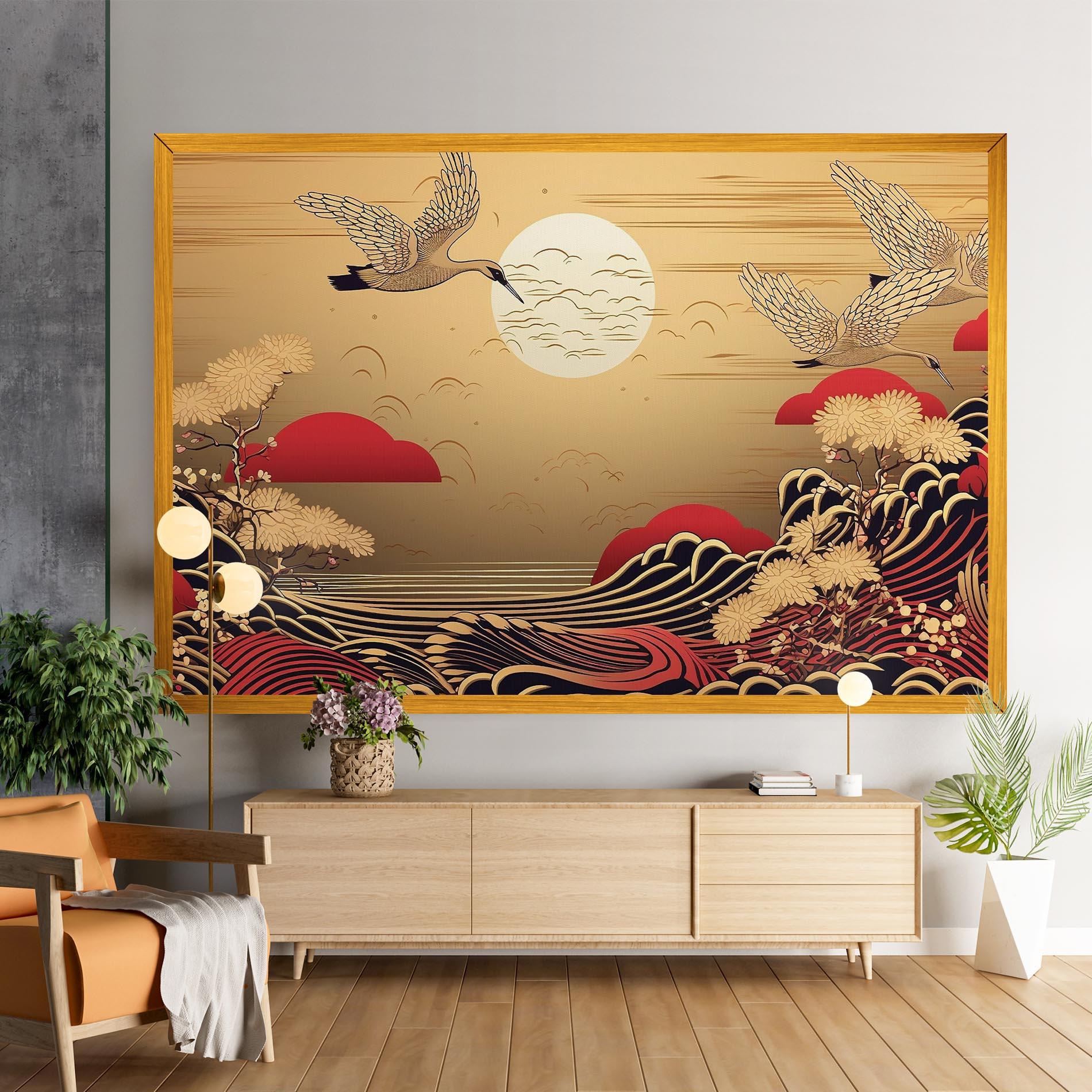 Картина на платно Chinese Wind Art mockup 9