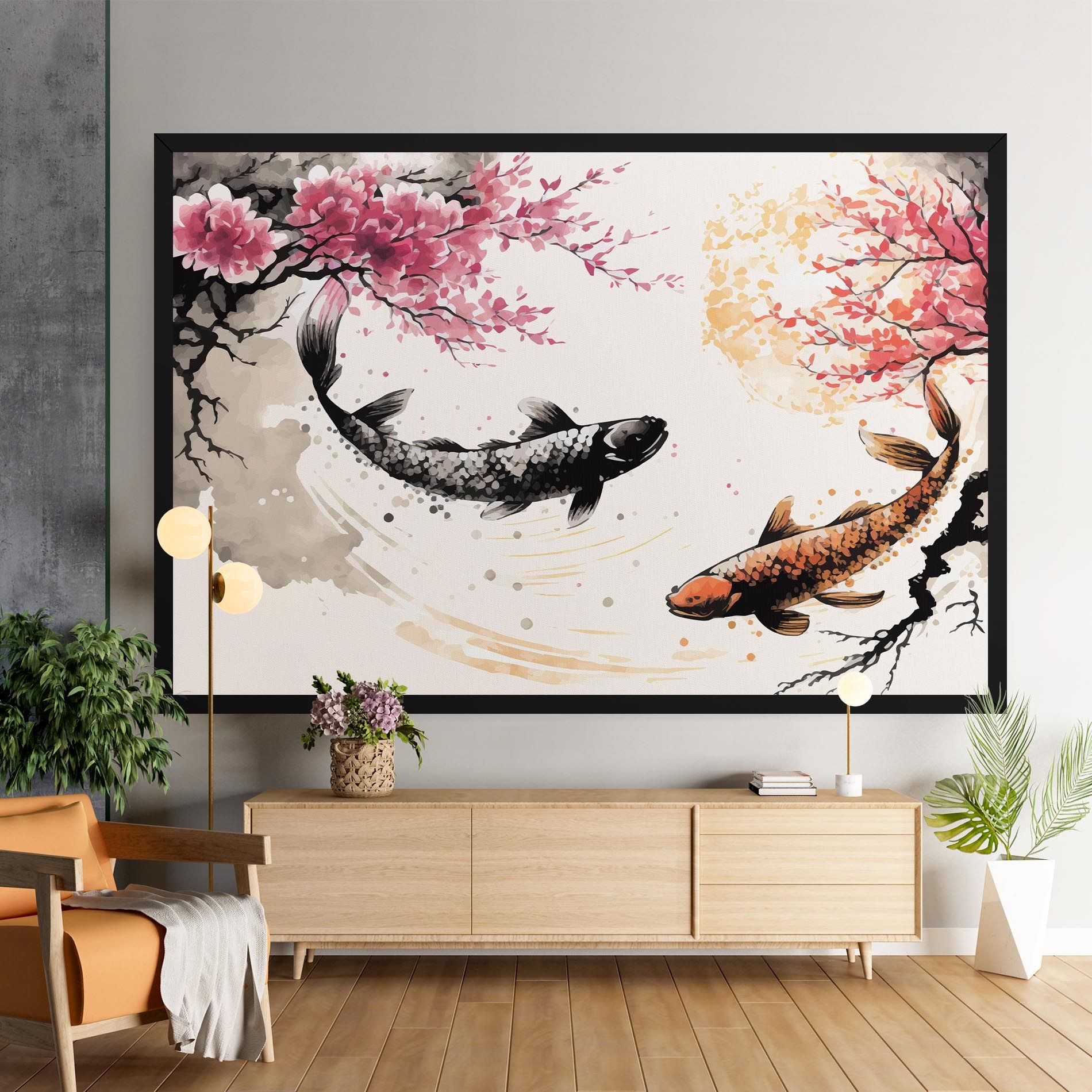 Asiatic Flower Fish mockup 9