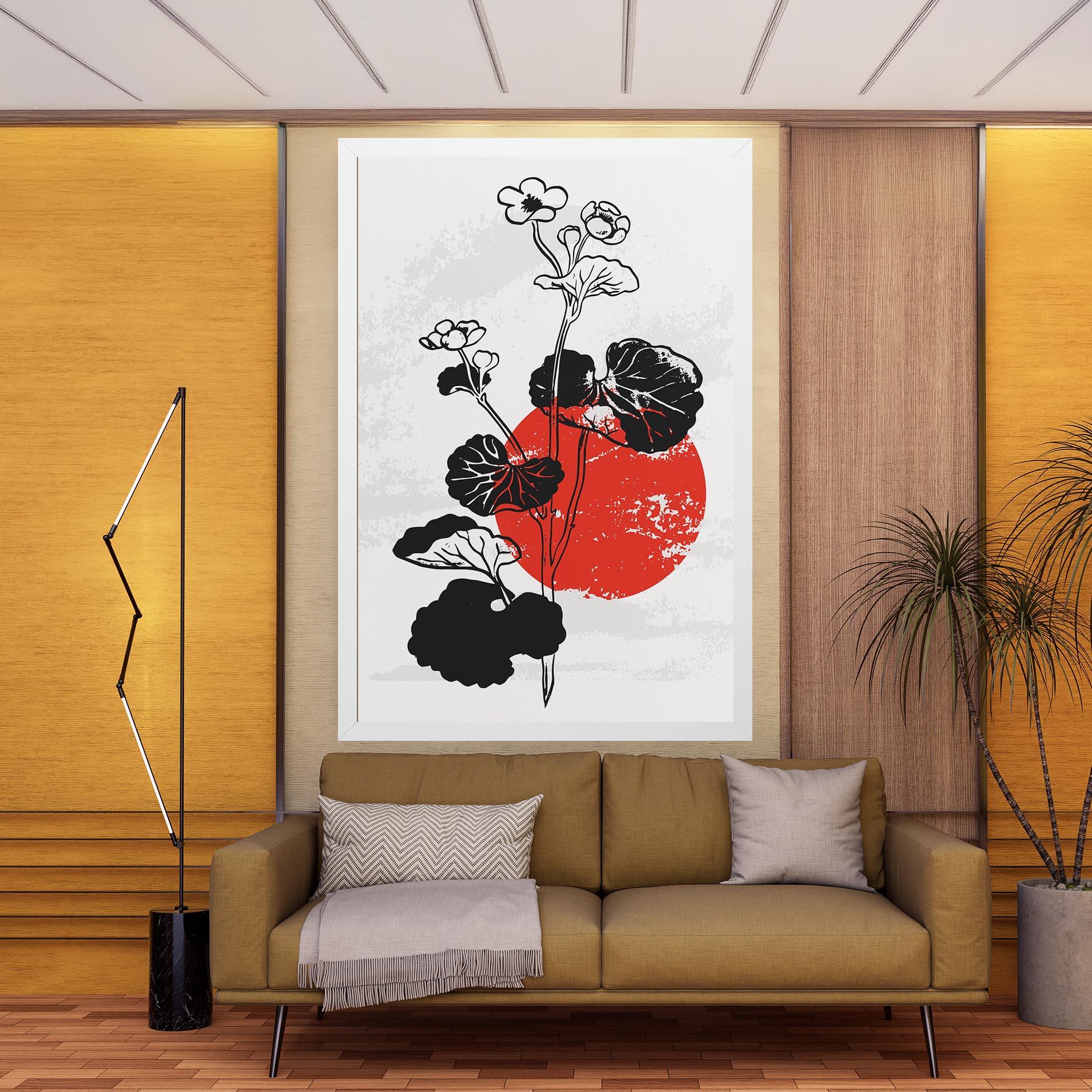 Картина на платно Japan Plant Art mockup 9