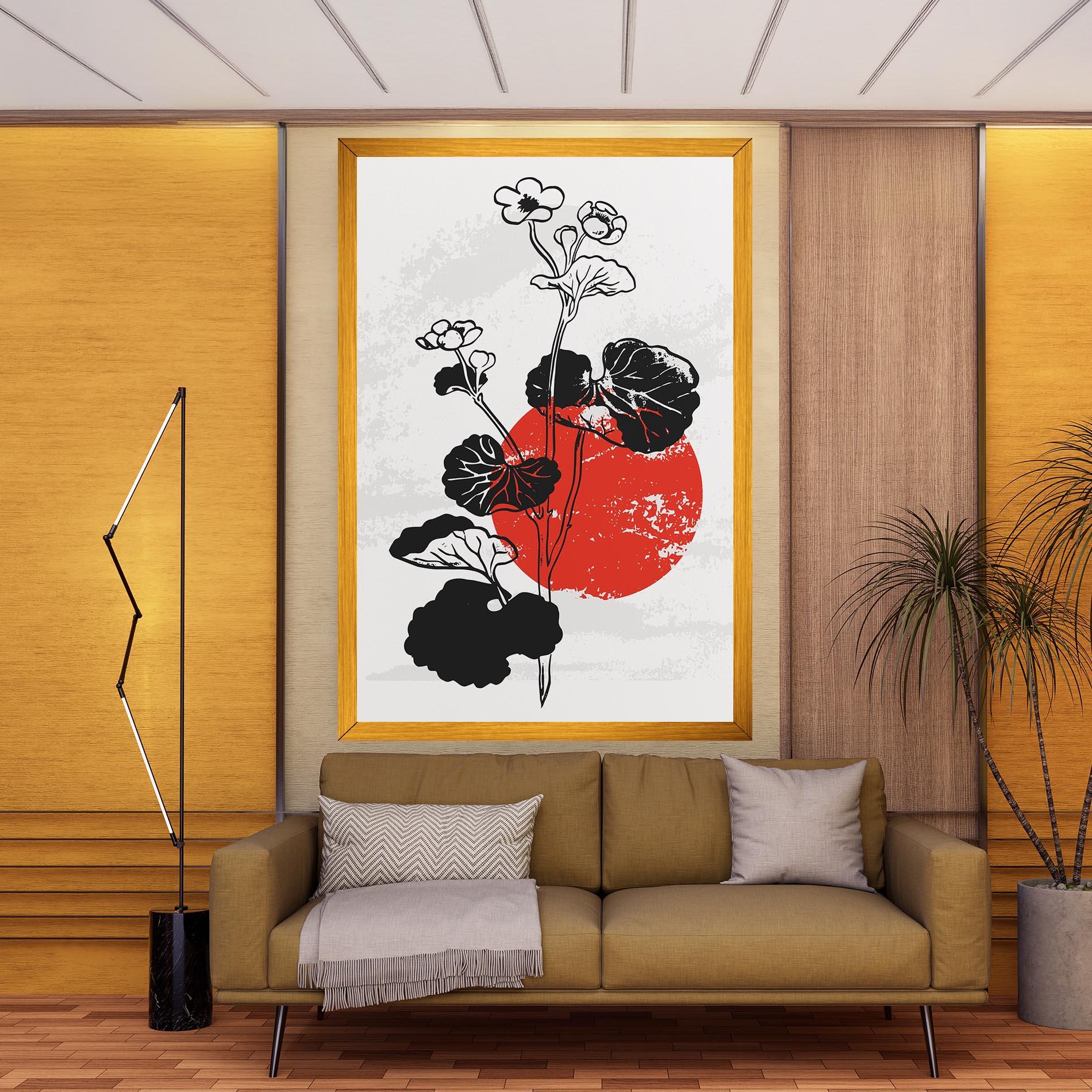 Картина на платно Japan Plant Art mockup 9
