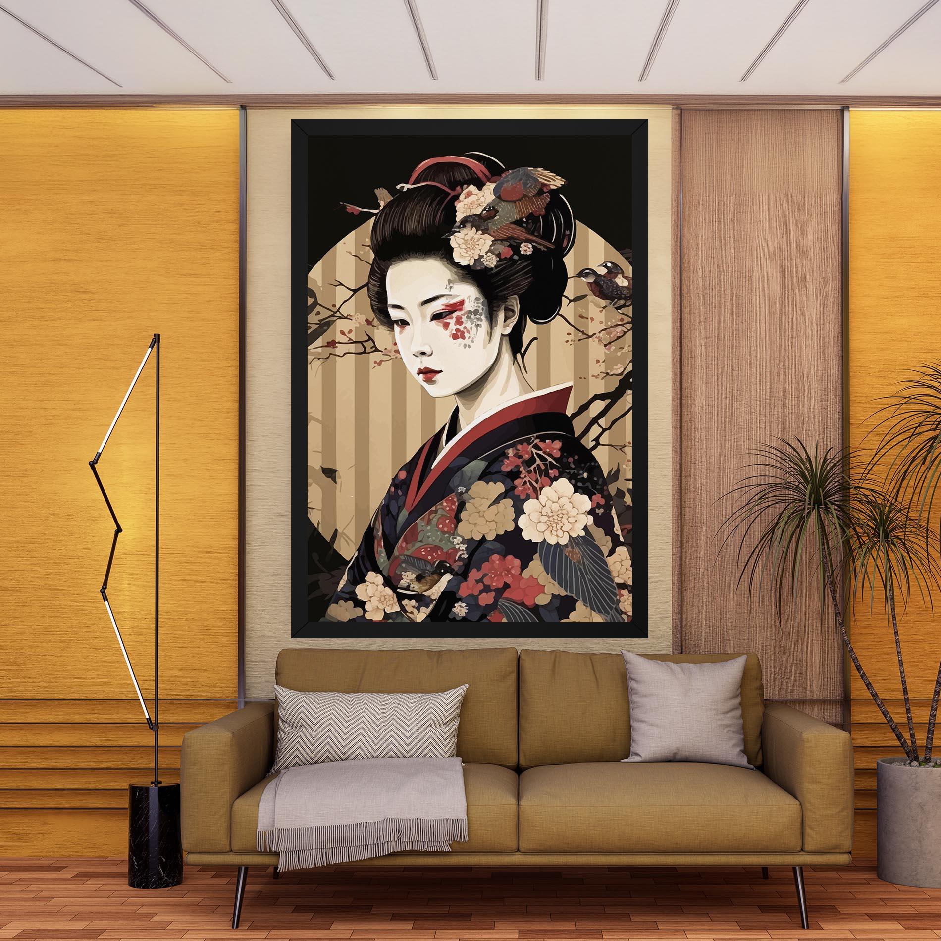 Картина на платно Asiatic Lady mockup 9
