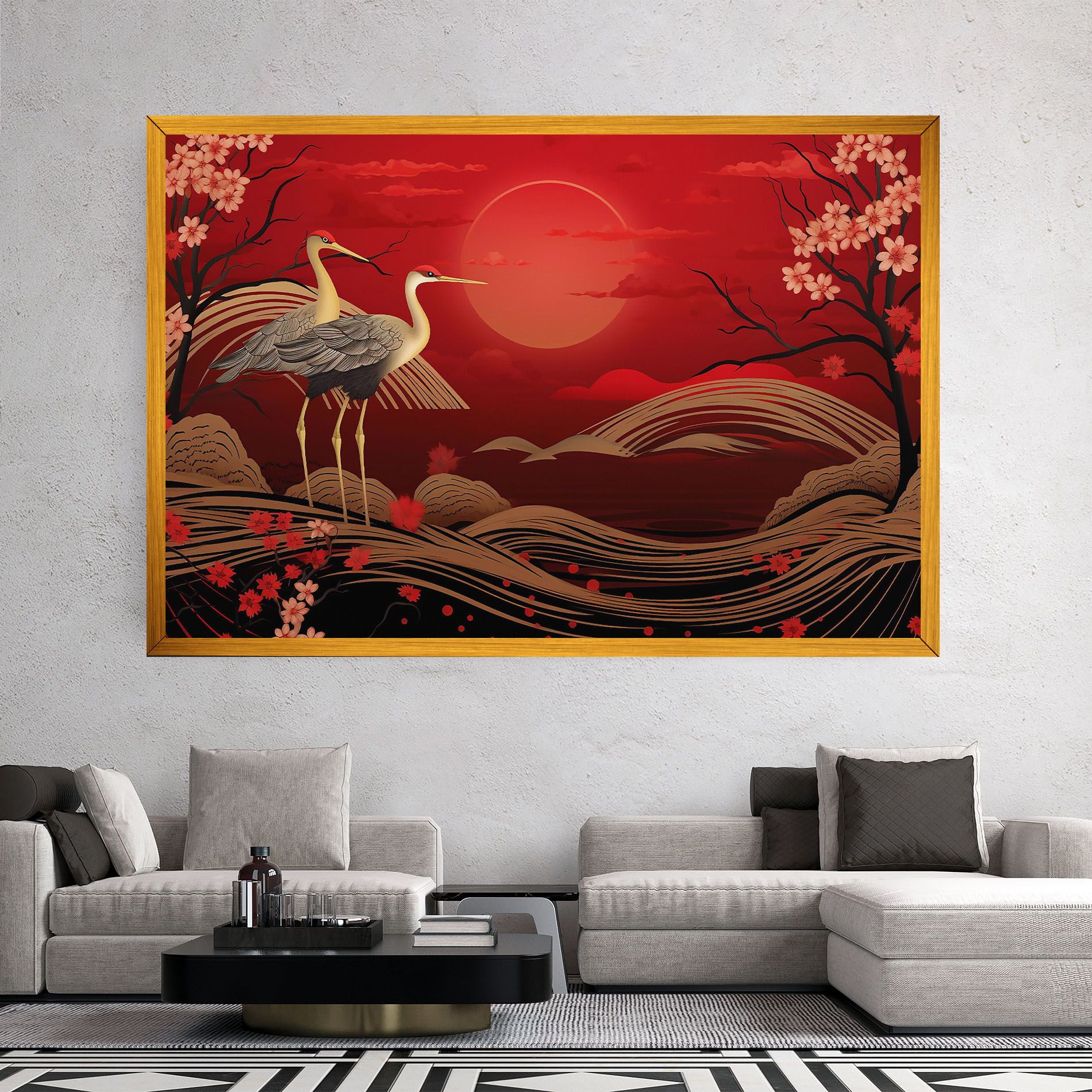 Gold Landscape Painting mockup 2