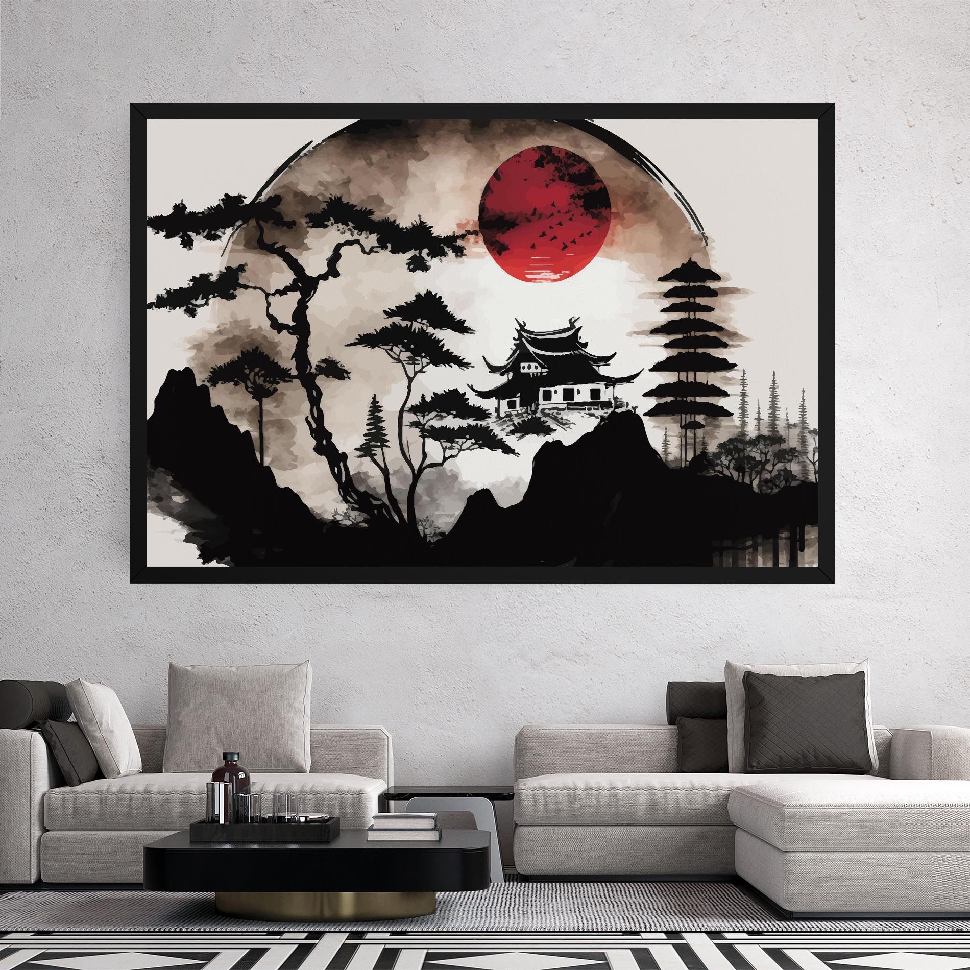 Asian Red Moon mockup 2