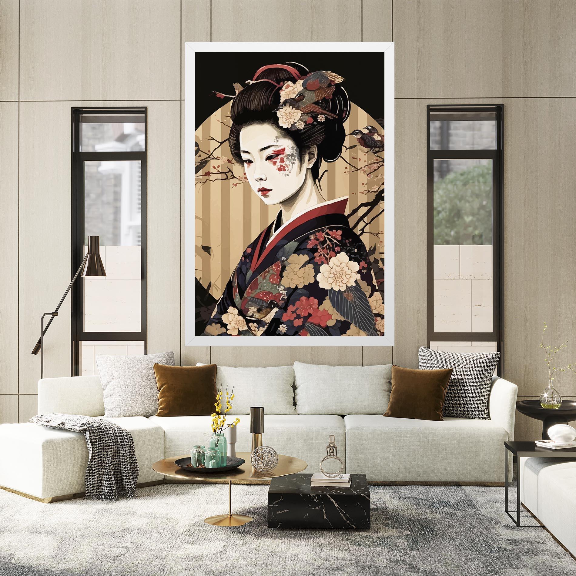 Картина на платно Asiatic Lady mockup 2