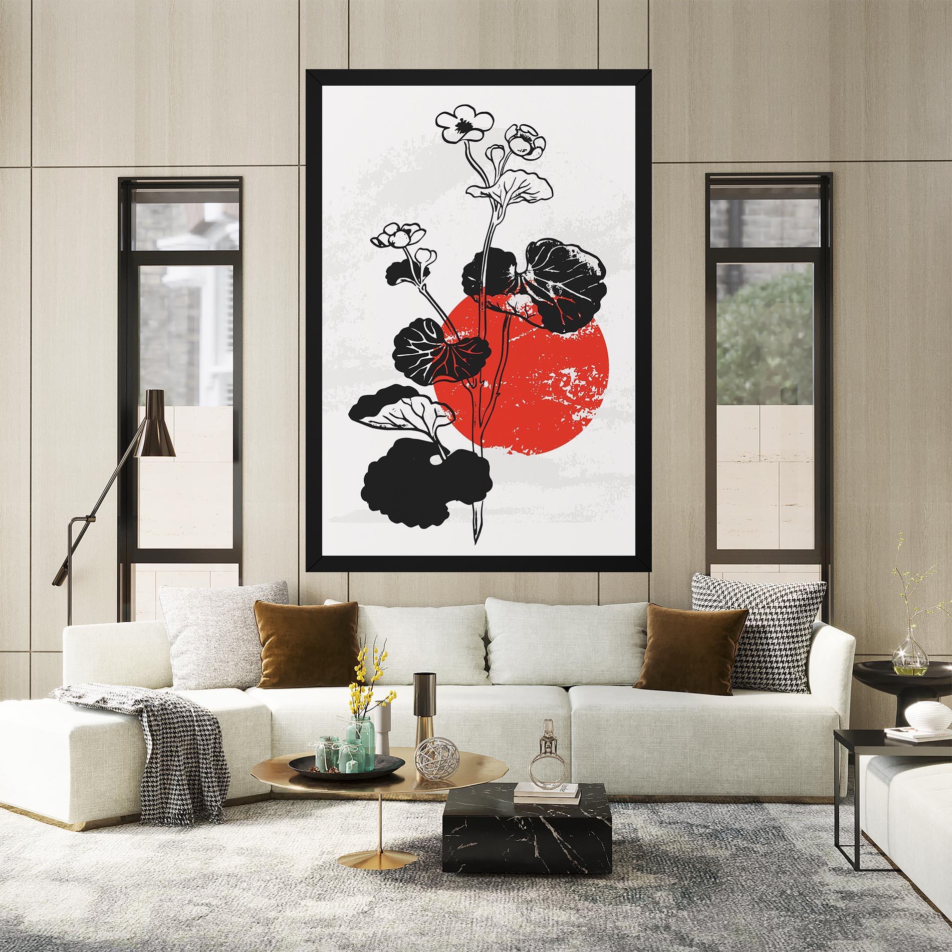 Картина на платно Japan Plant Art mockup 2