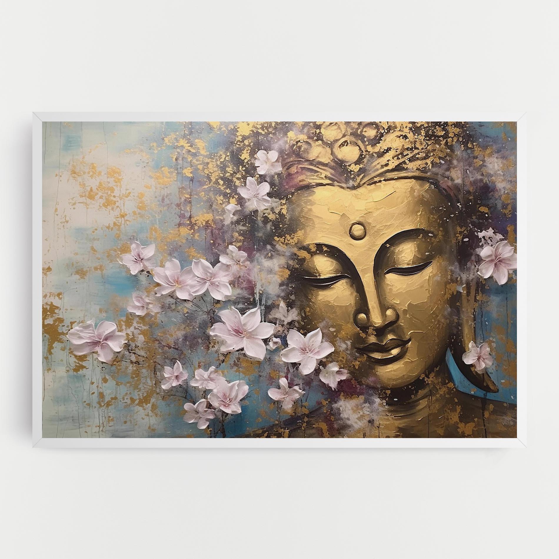 Картина на платно Abstract Buddha Plants mockup 0