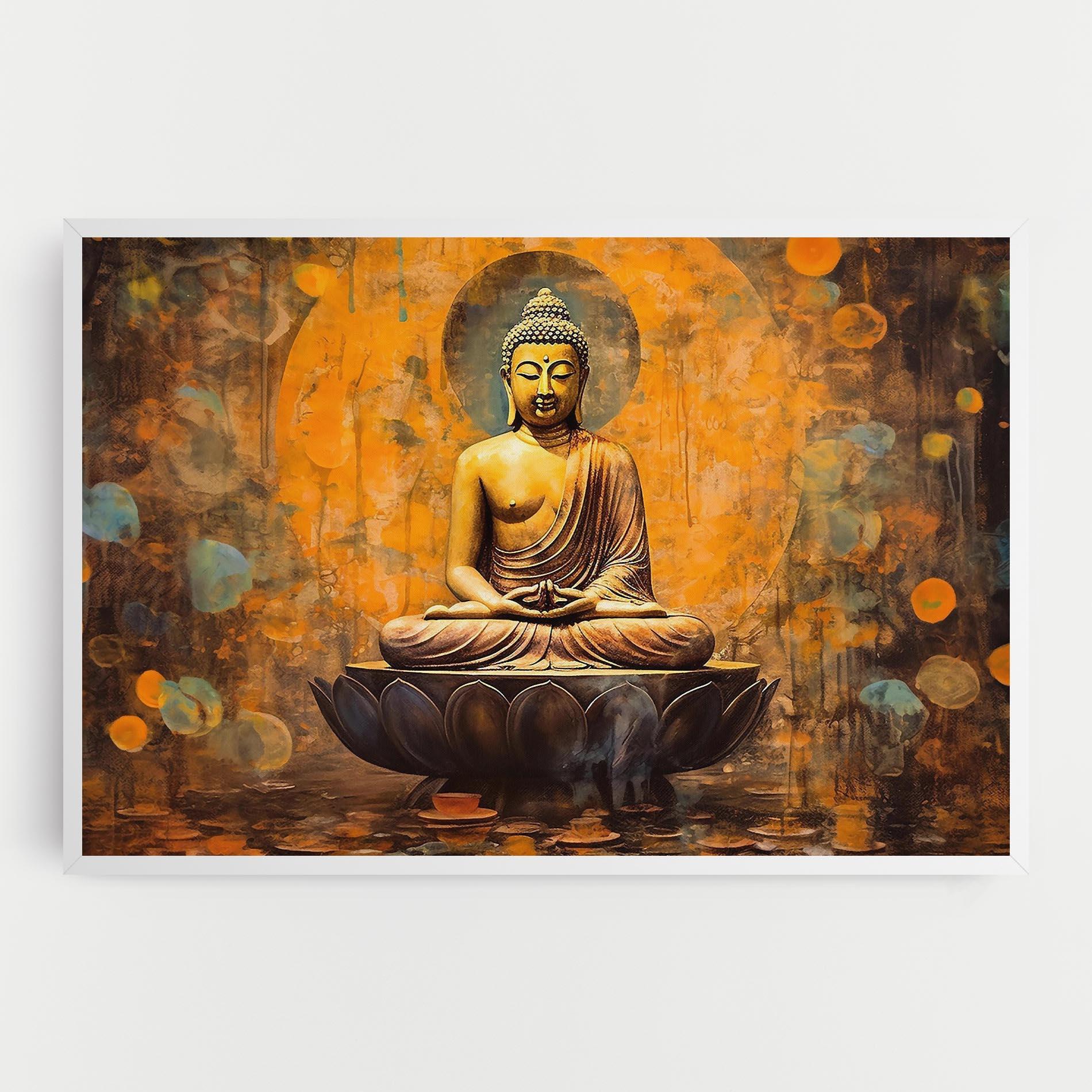 Картина на платно Buddha Floating Art mockup 0