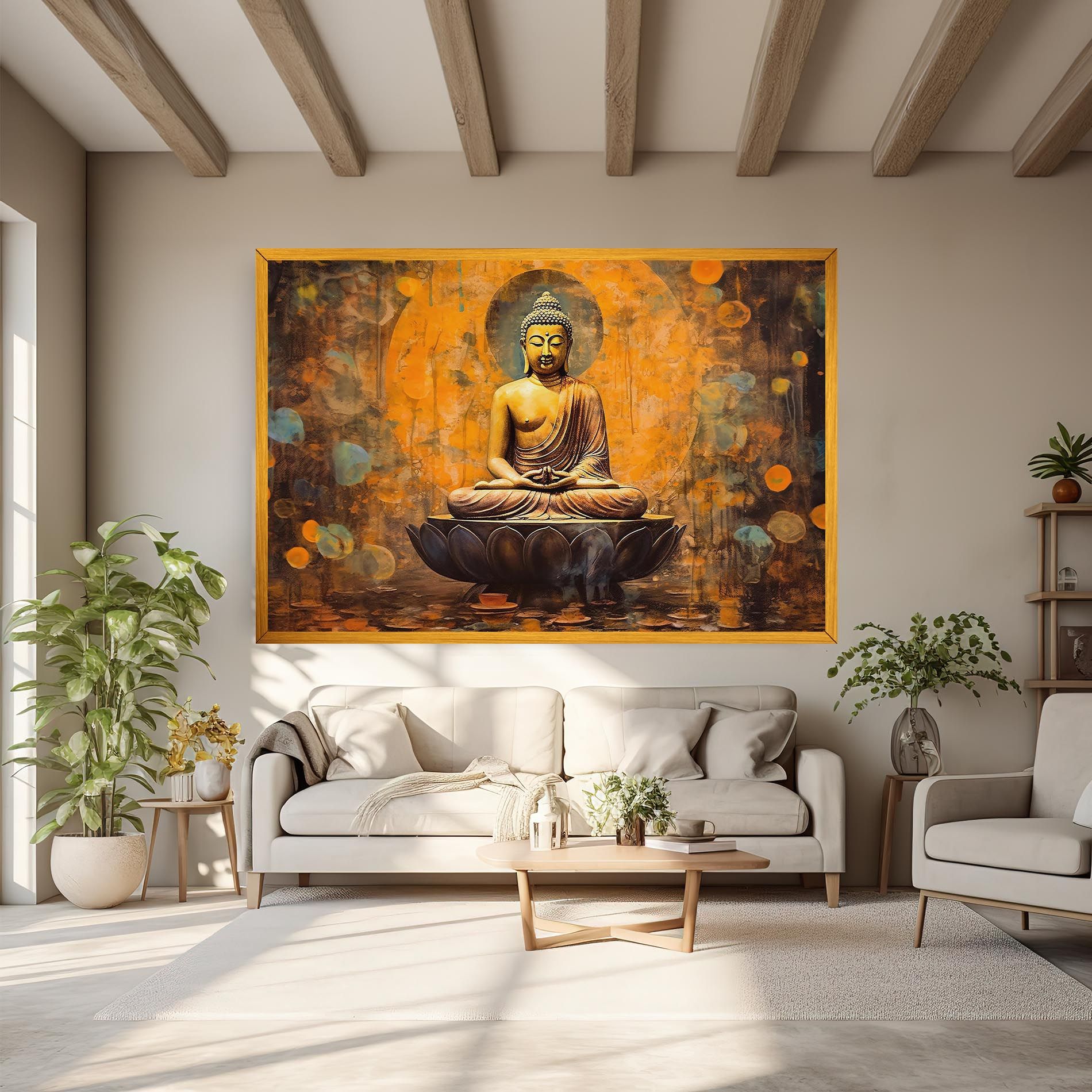 Buddha Floating Art mockup 6