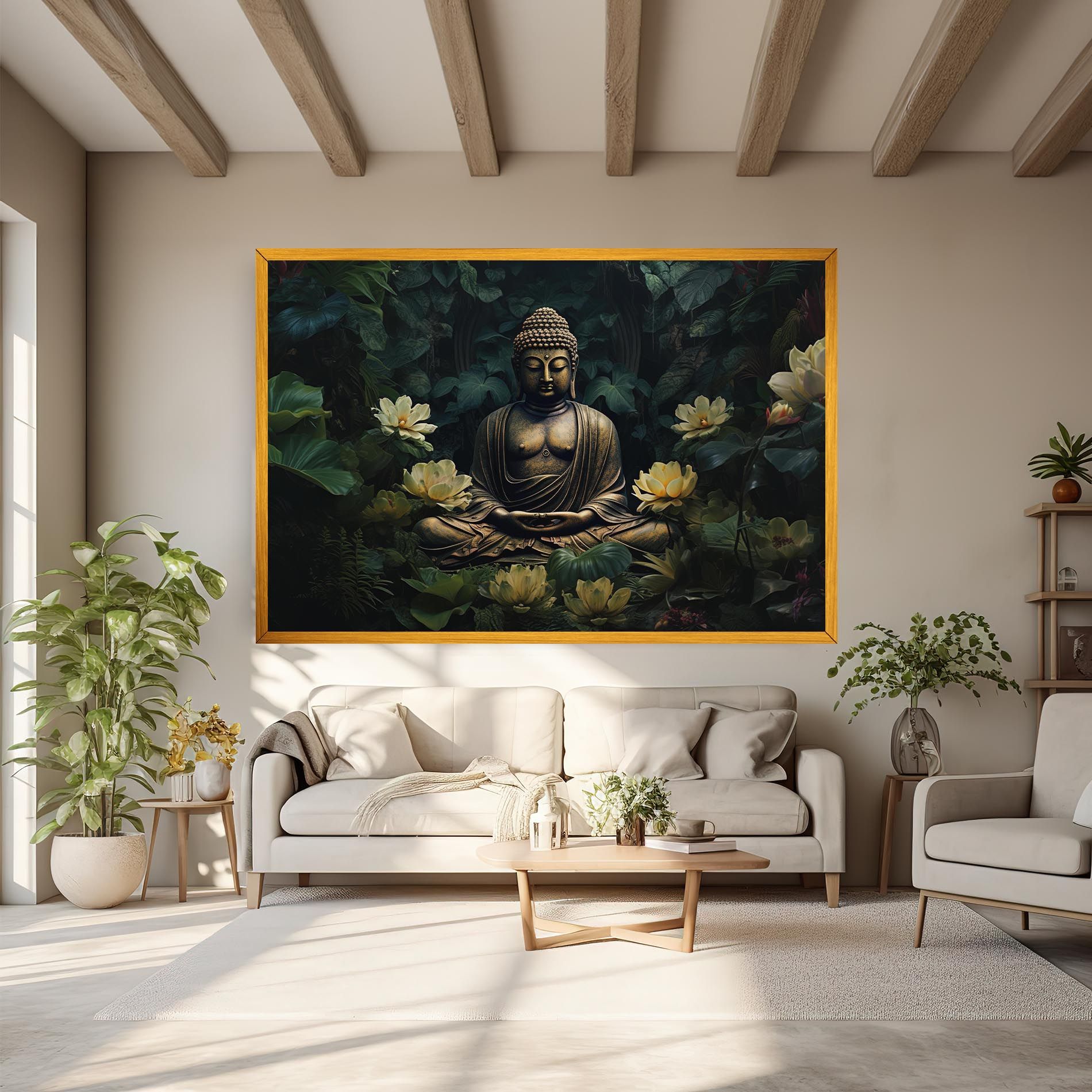 Calm Buddha Art mockup 6