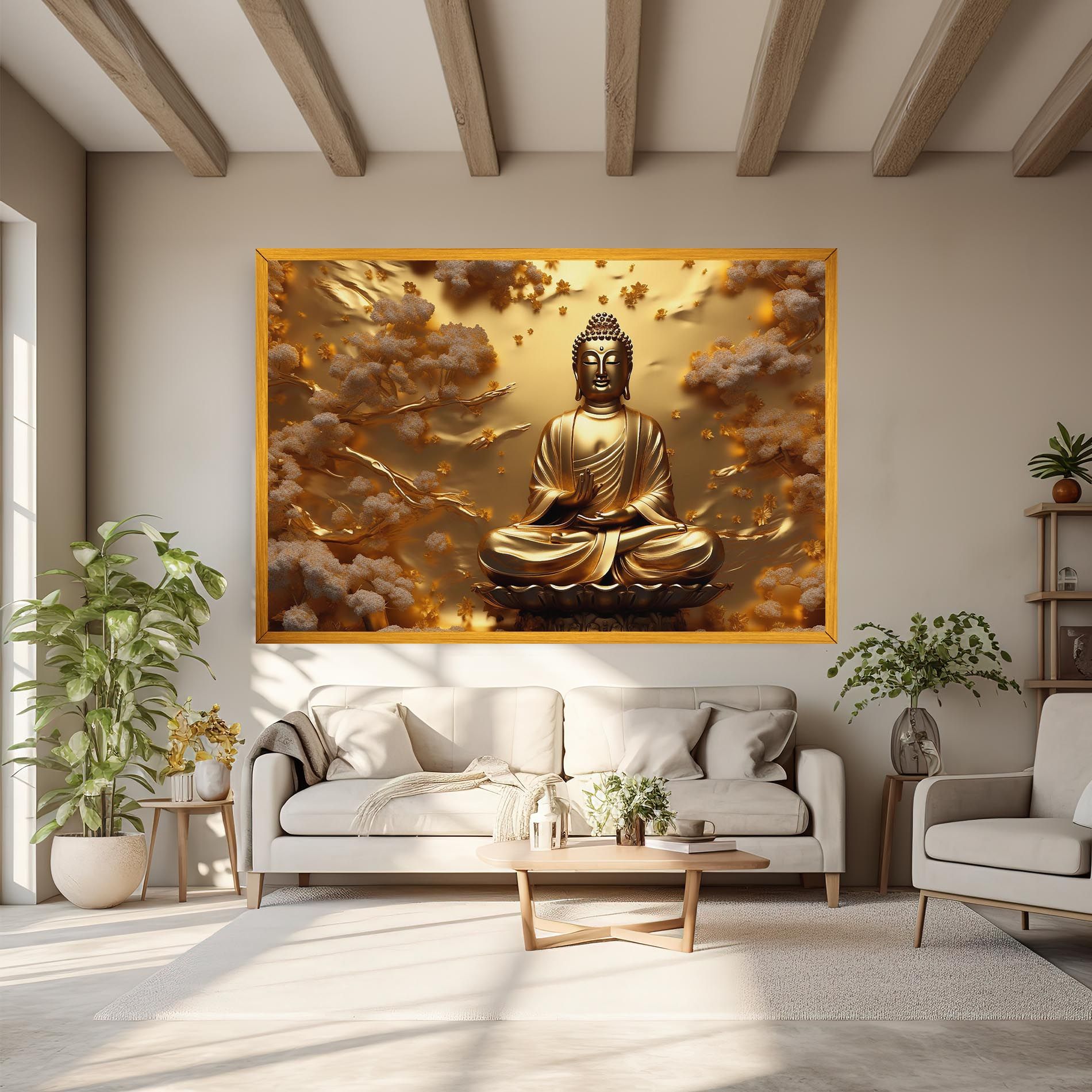 Strong Gold Buddha mockup 6