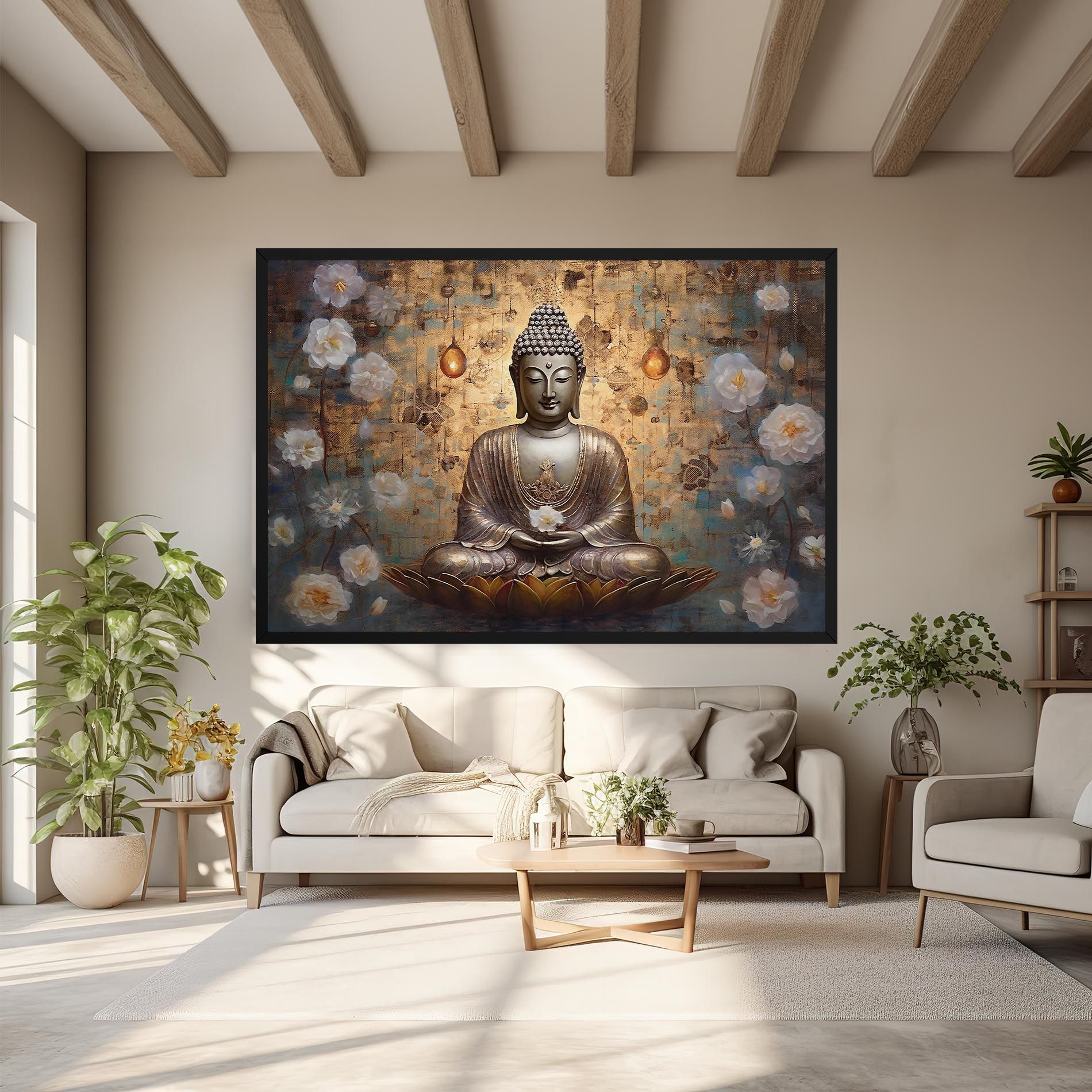Buddha Meditation Art mockup 6