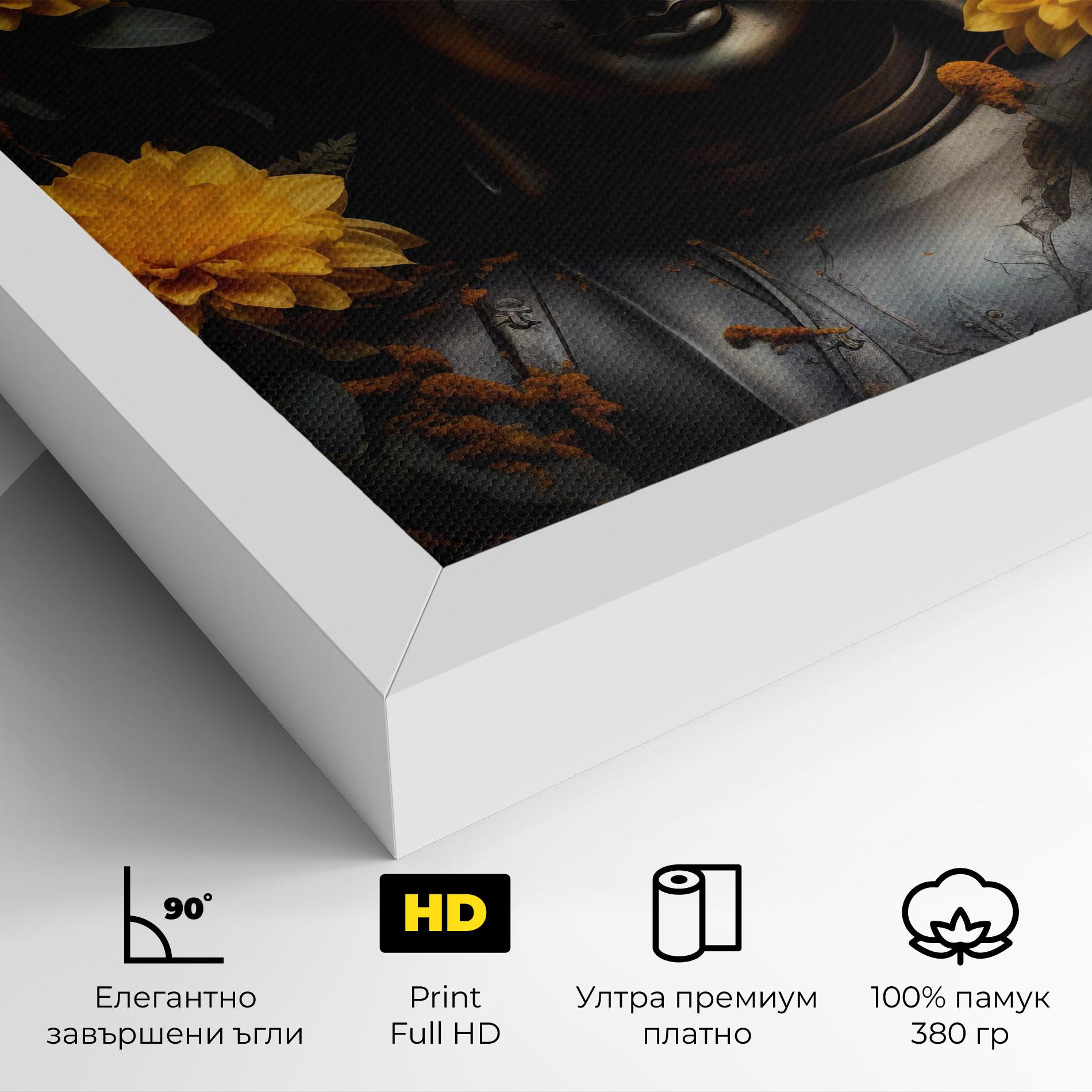 Картина на платно Buddha Peace Statue mockup 4