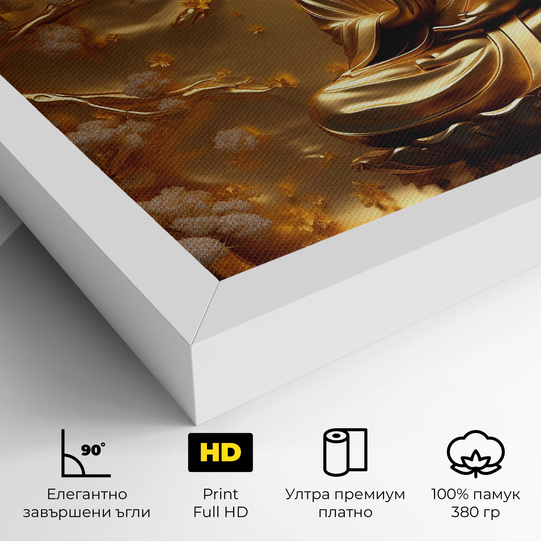 Strong Gold Buddha mockup 4