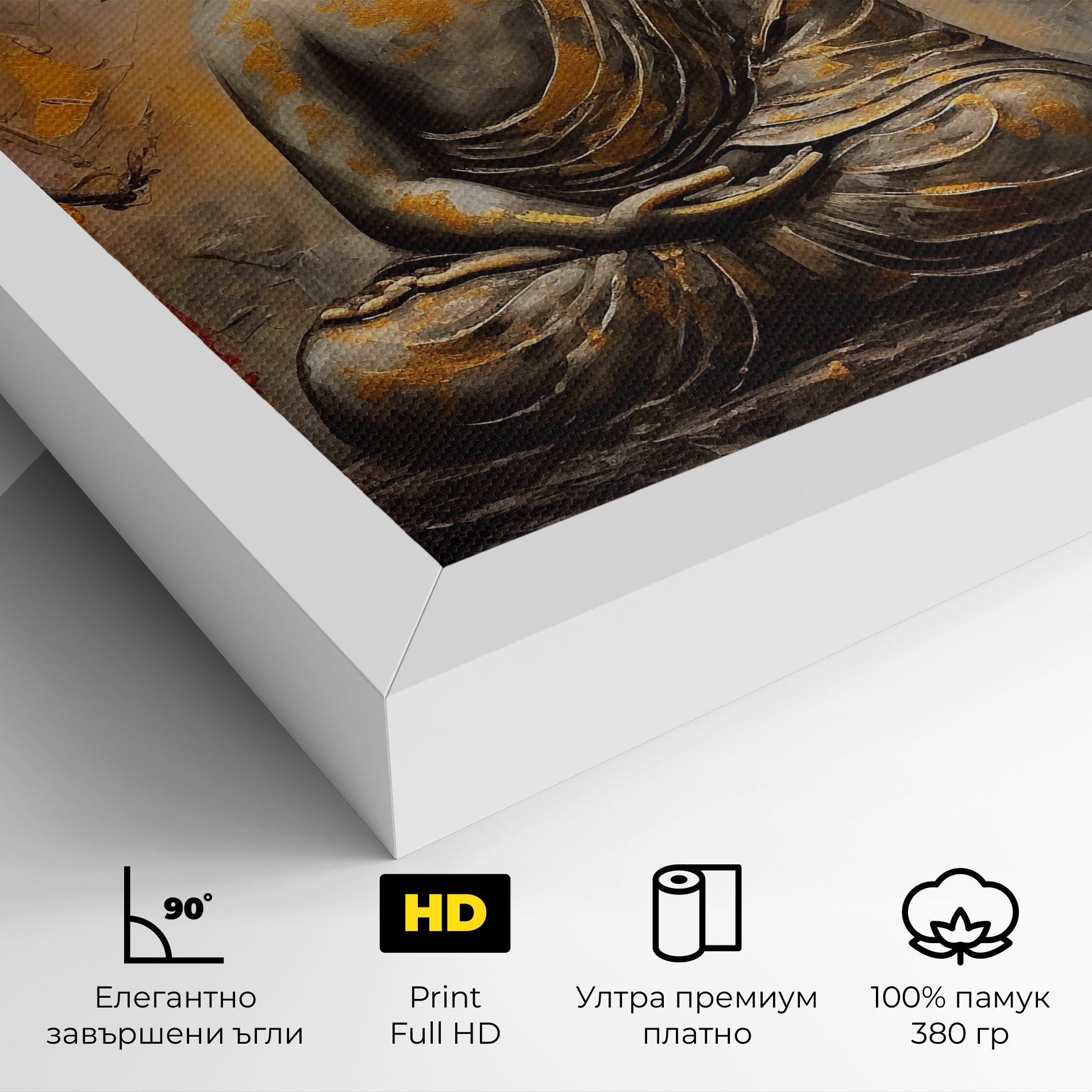 White Red Buddha mockup 4