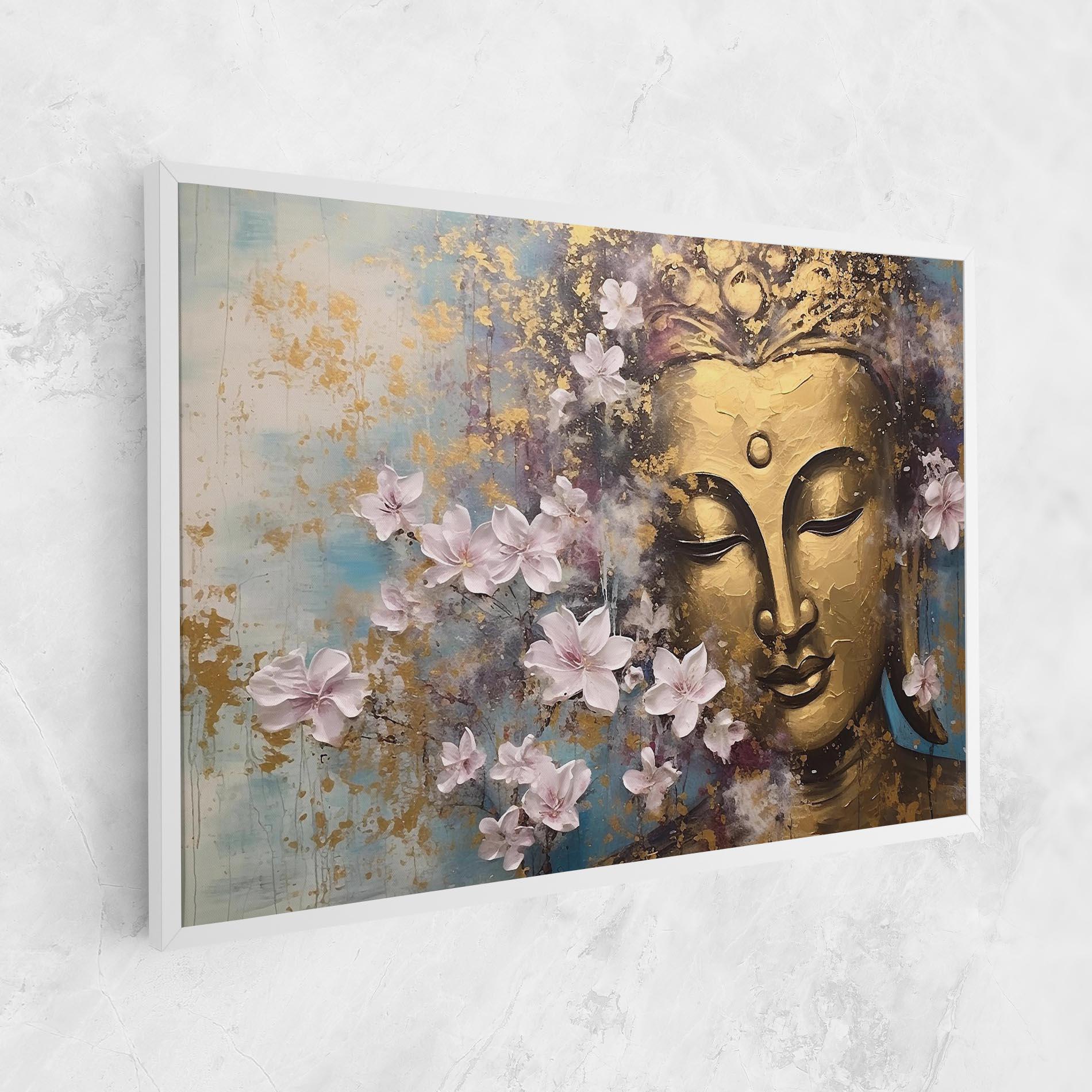 Картина на платно Abstract Buddha Plants mockup 1