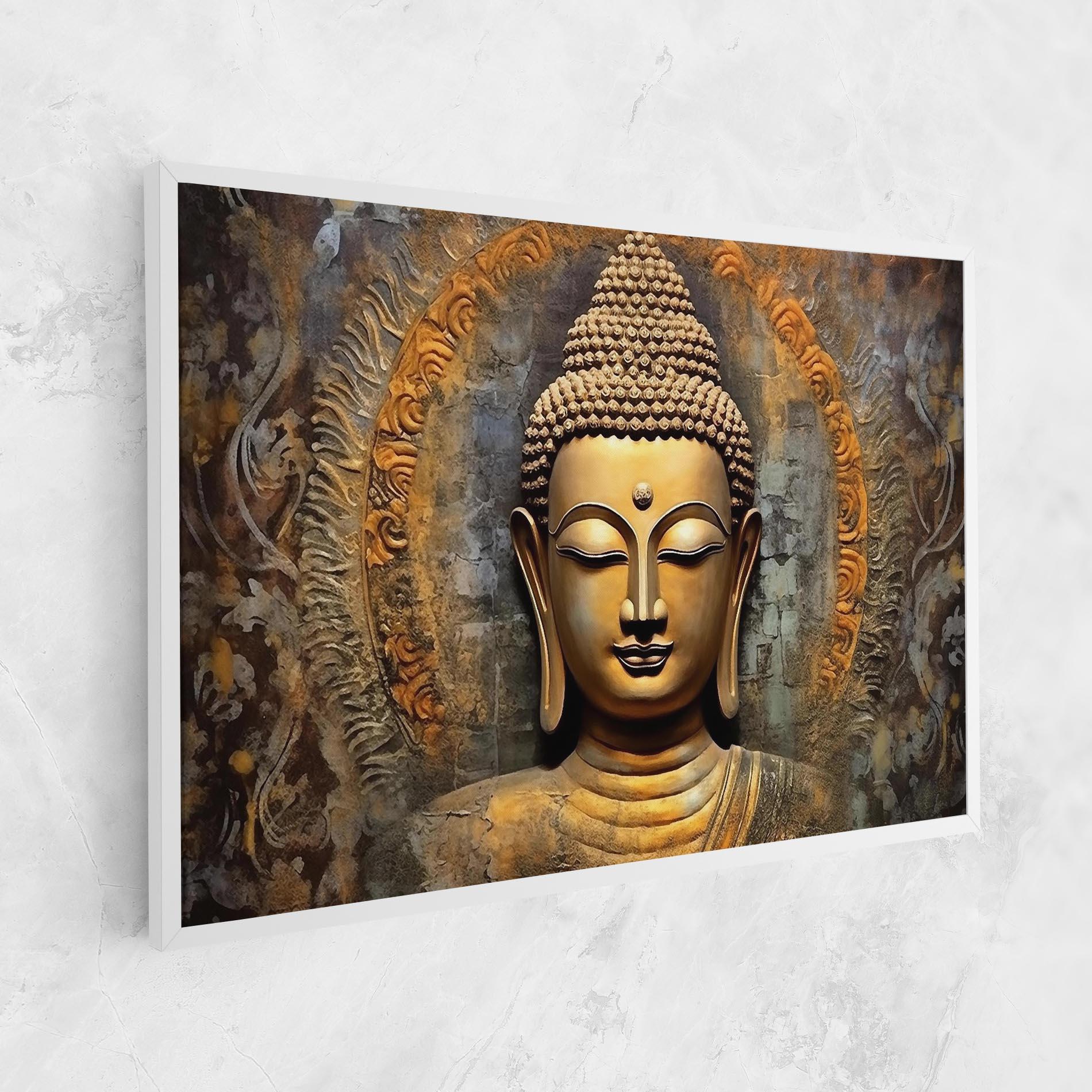 Картина на платно Buddha 3d Head mockup 1