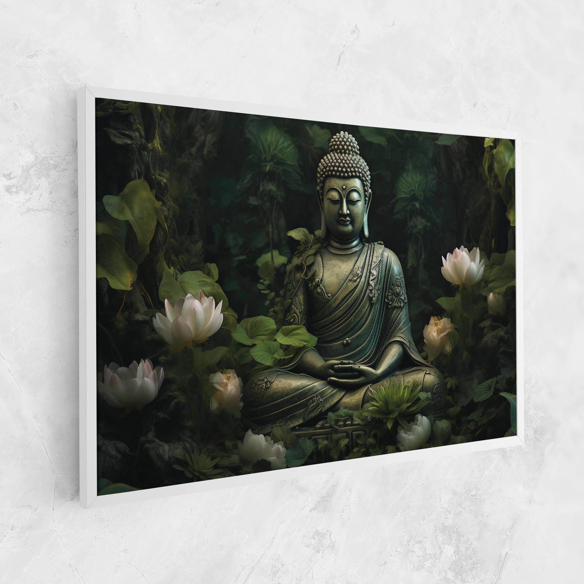Картина на платно Buddha Lotus Flower mockup 1