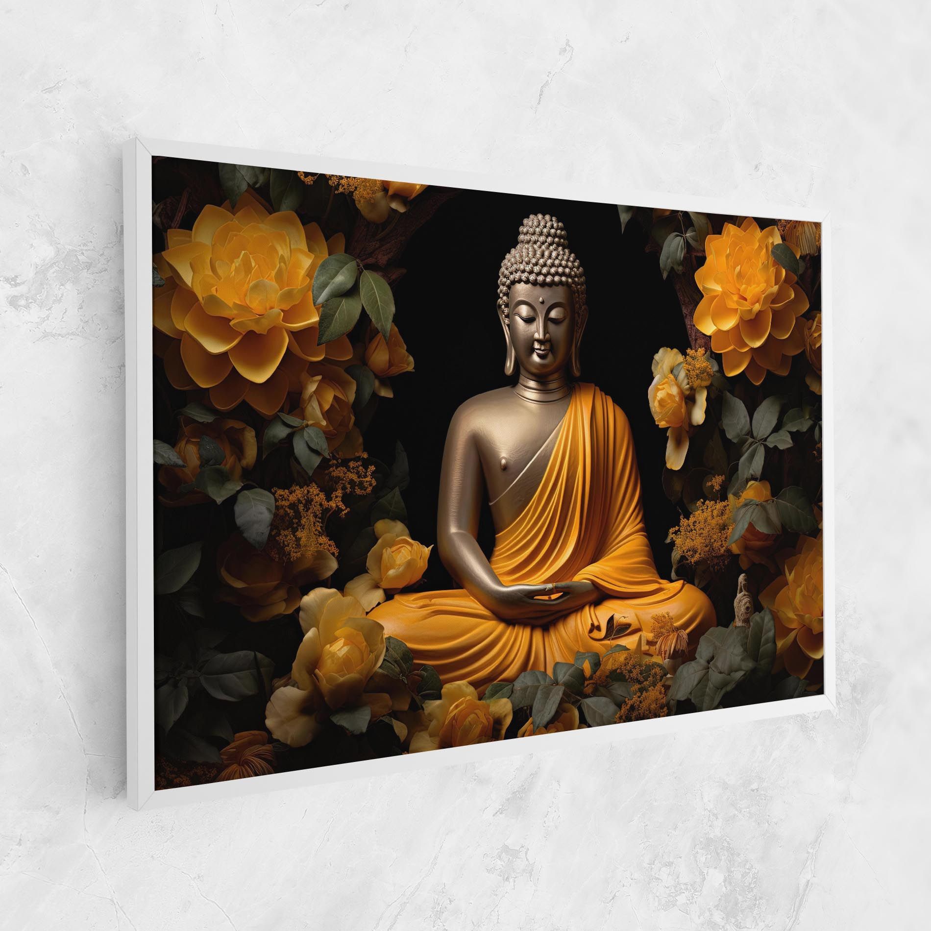 Gold Buddha Flower mockup 1