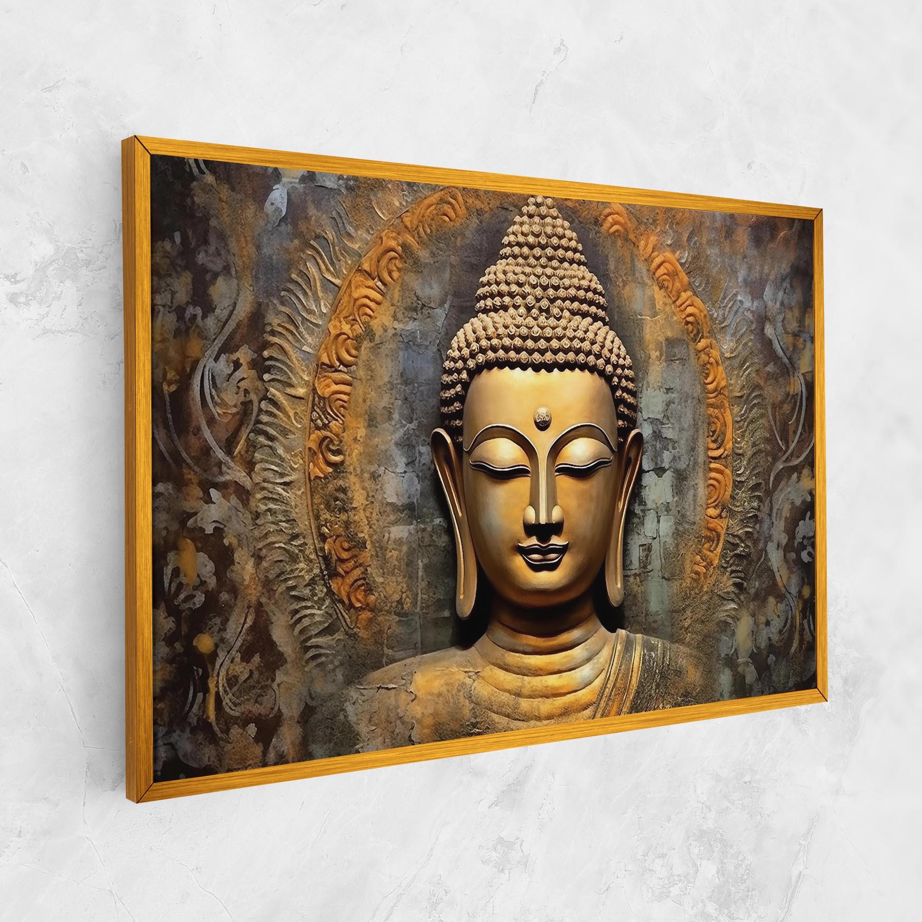 Картина на платно Buddha 3d Head mockup 1