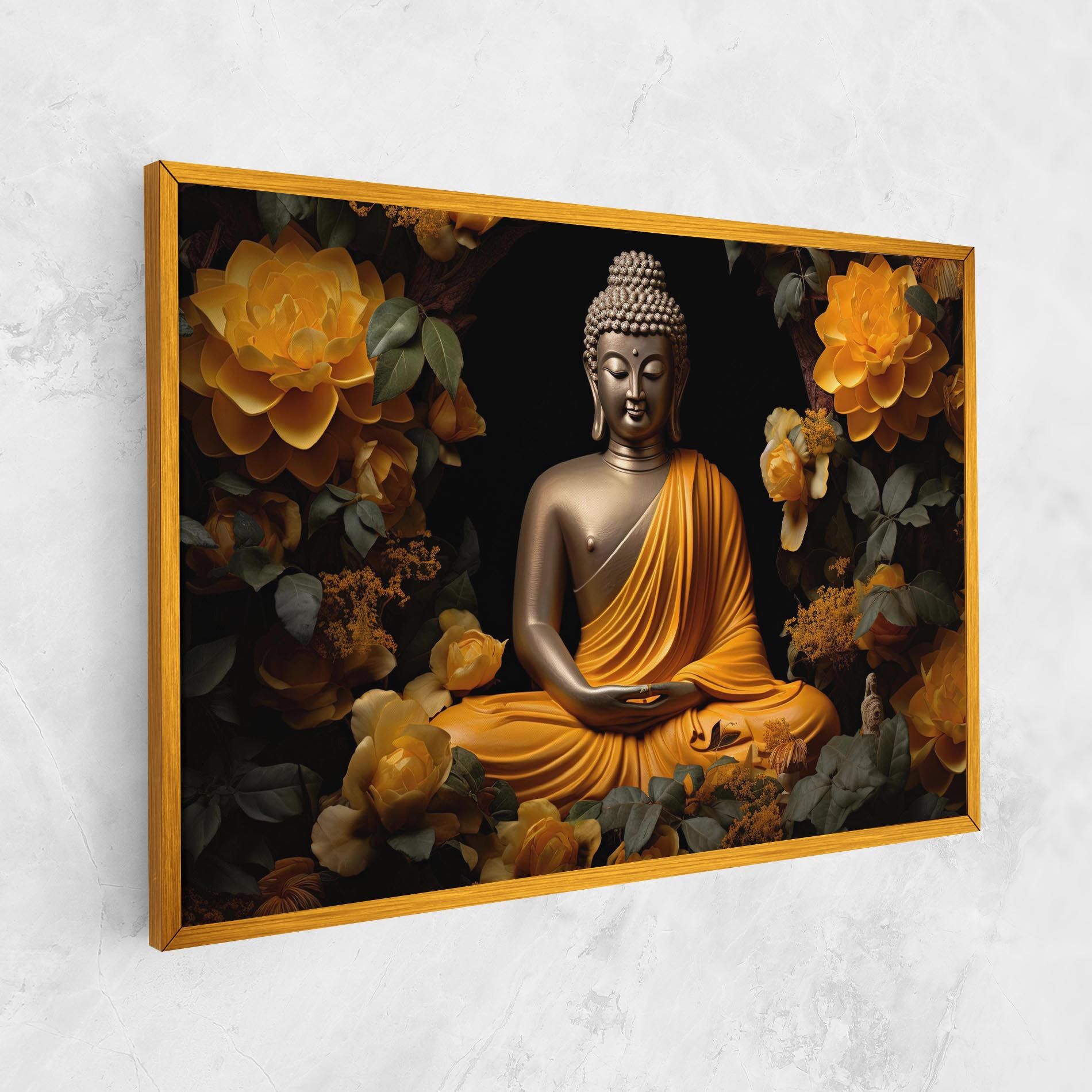 Gold Buddha Flower mockup 1