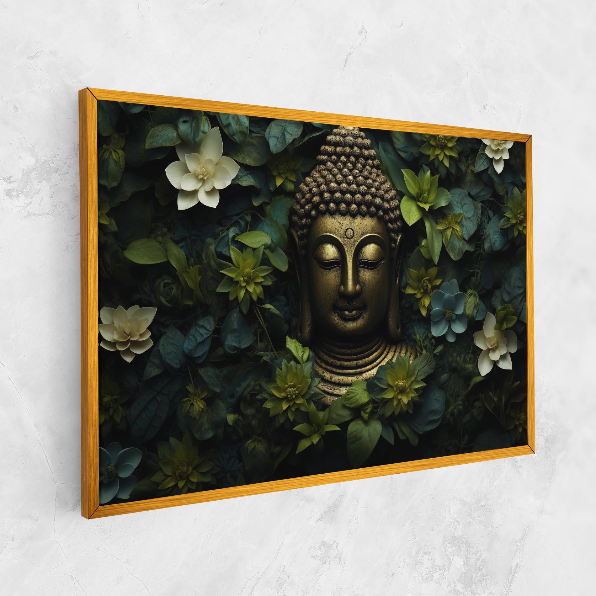 Картина на платно Lotus Flower Buddha mockup 1