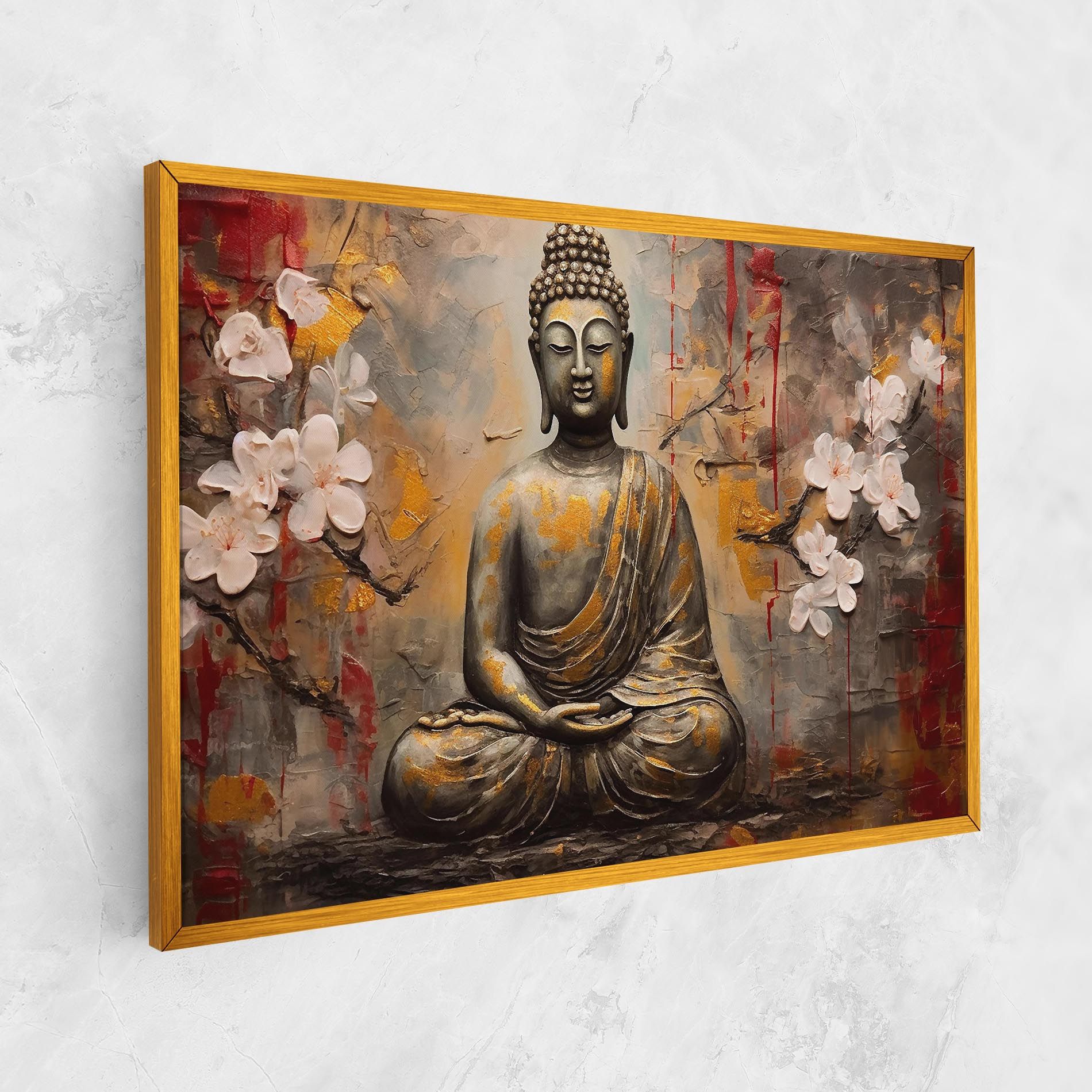 White Red Buddha mockup 1