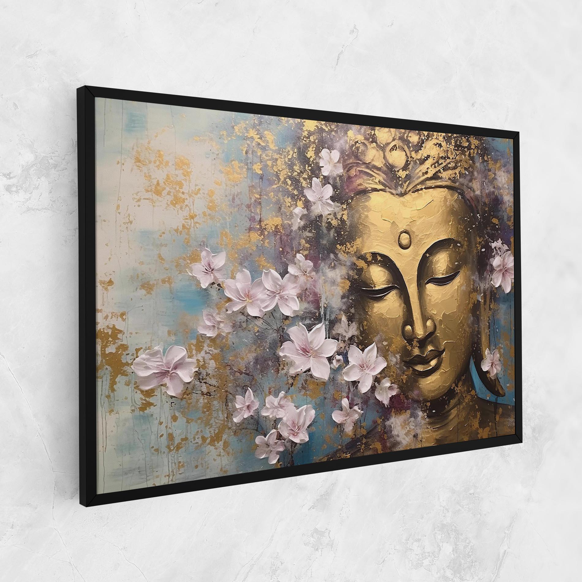 Картина на платно Abstract Buddha Plants mockup 1