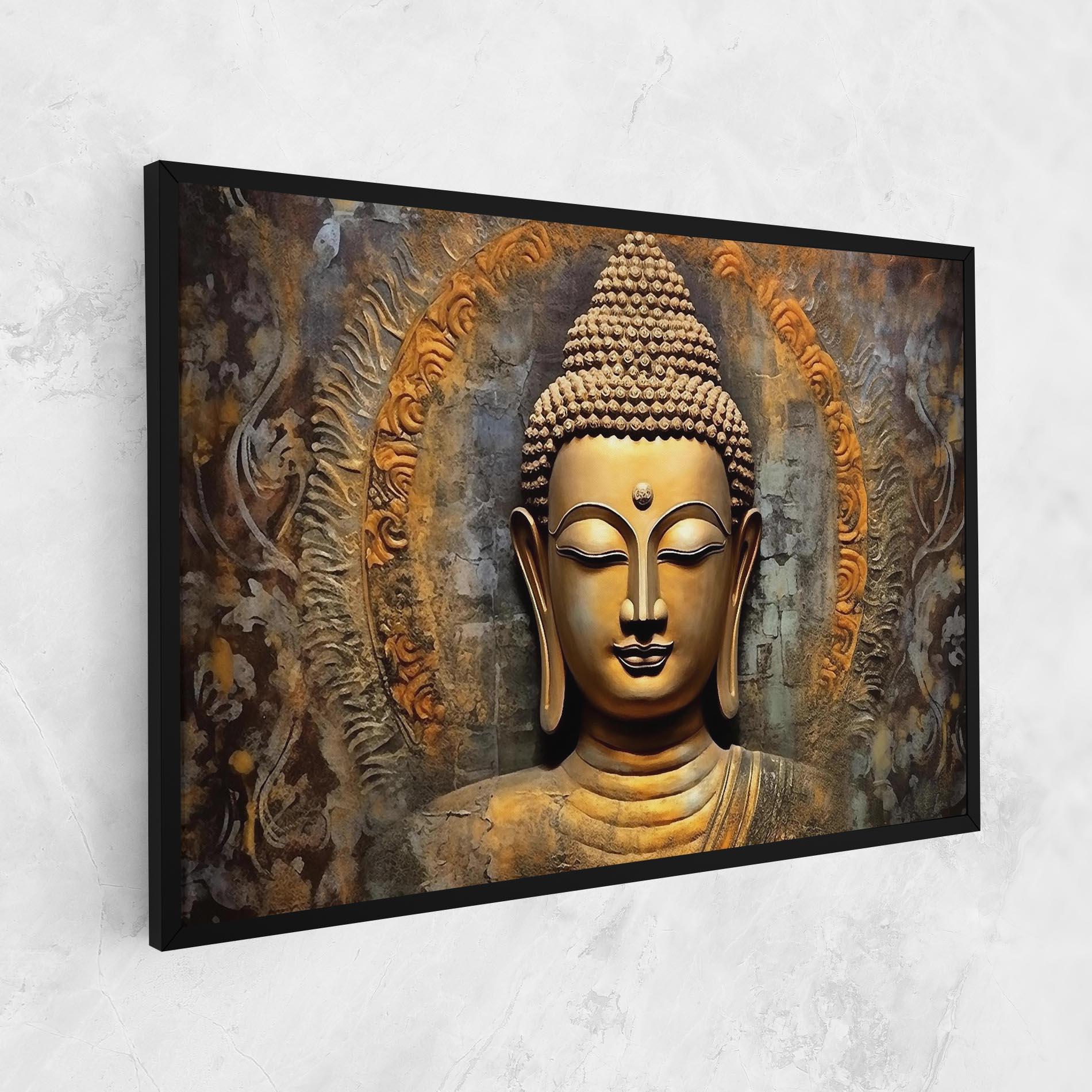 Картина на платно Buddha 3d Head mockup 1