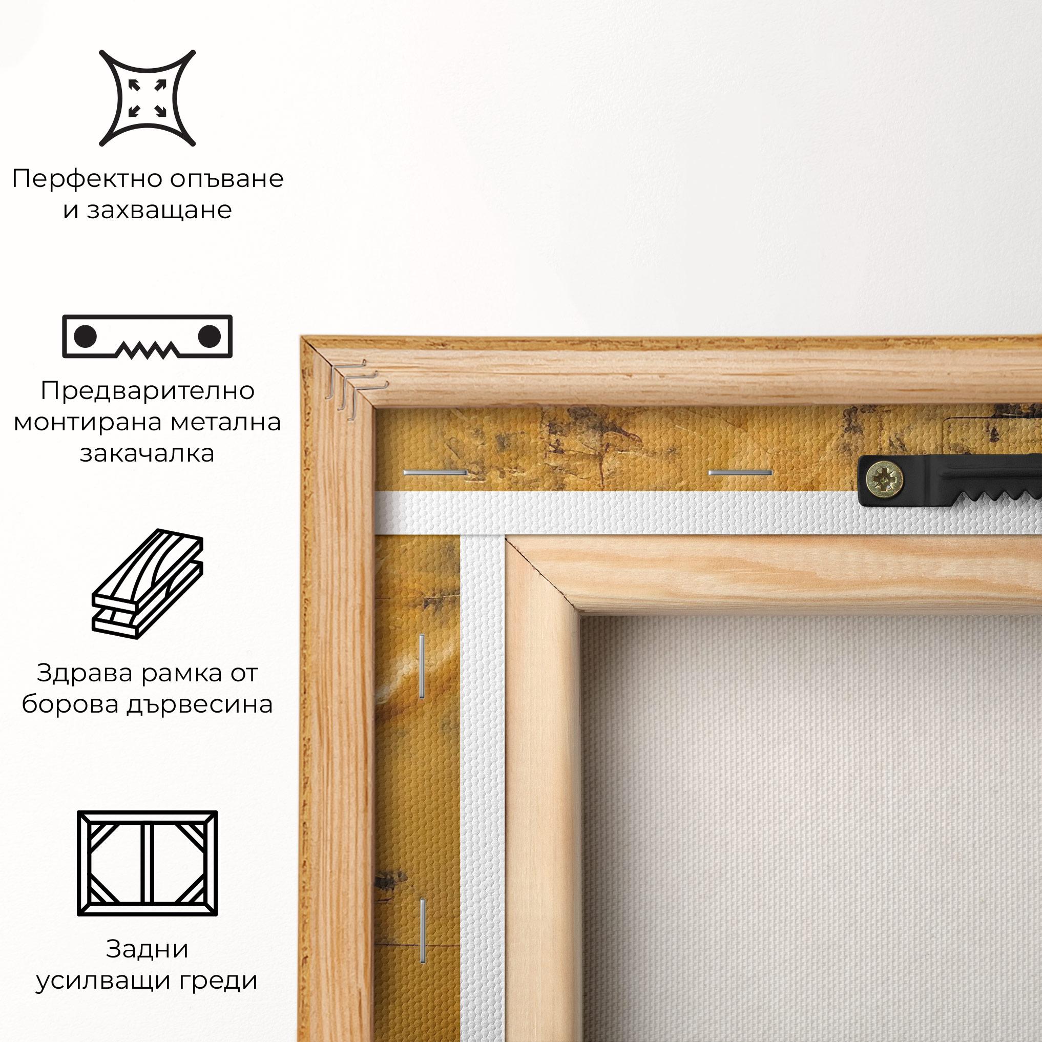 Картина на платно Gold Paint Buddha mockup 5