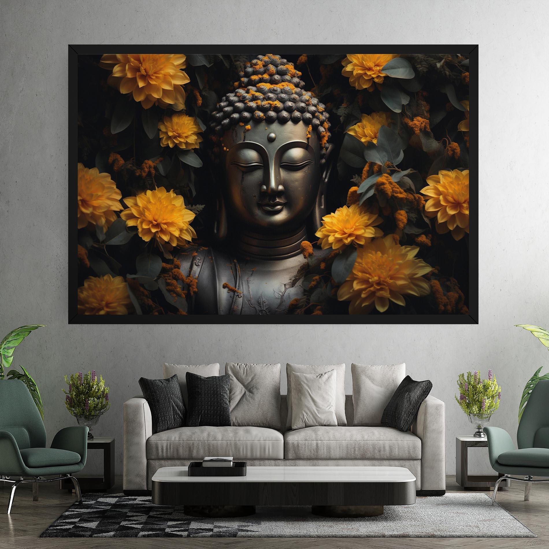 Картина на платно Buddha Peace Statue mockup 7