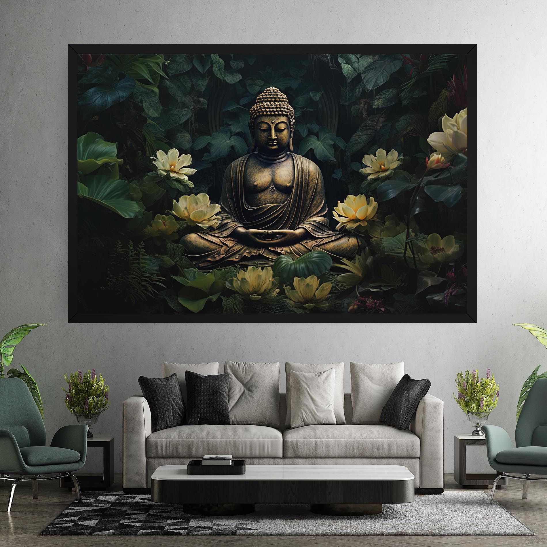 Calm Buddha Art mockup 7