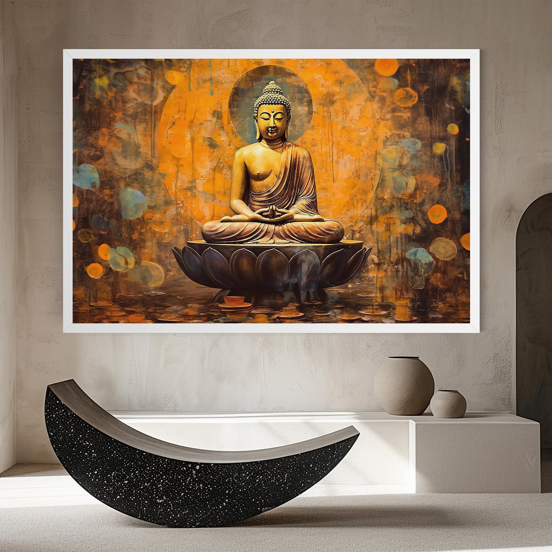 Картина на платно Buddha Floating Art mockup 8