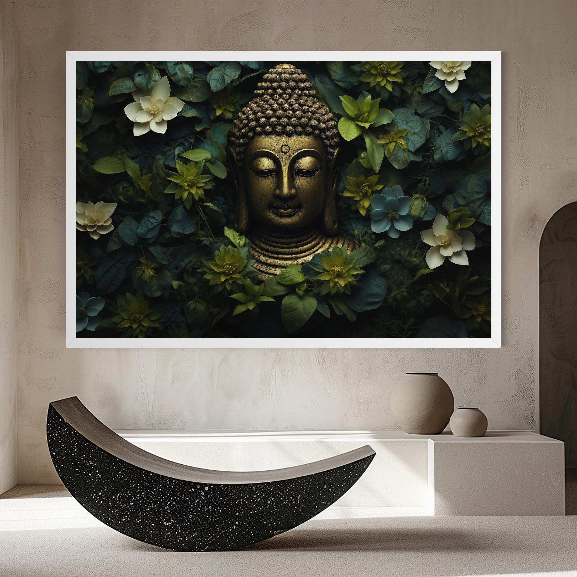 Картина на платно Lotus Flower Buddha mockup 8