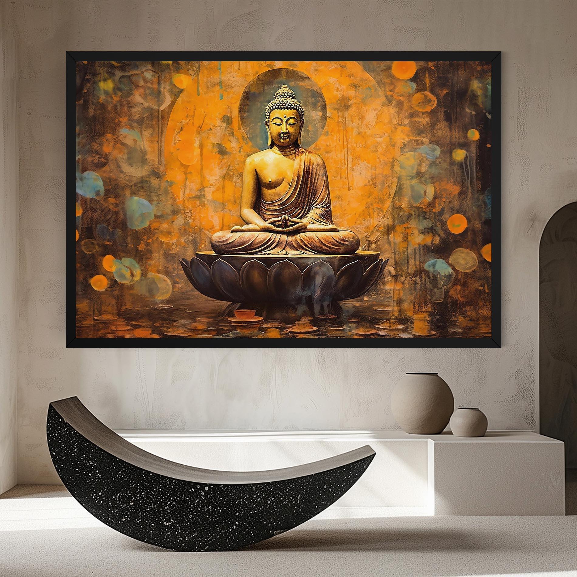 Картина на платно Buddha Floating Art mockup 8