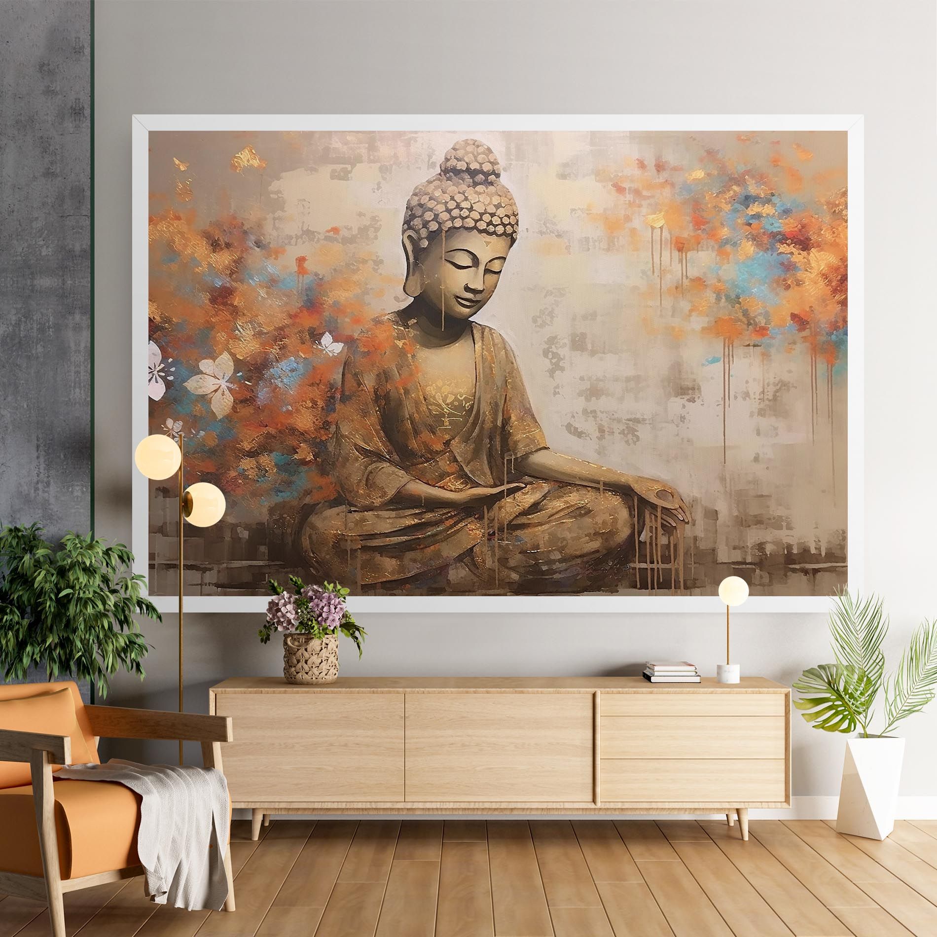 Buddha Cream Blue mockup 9
