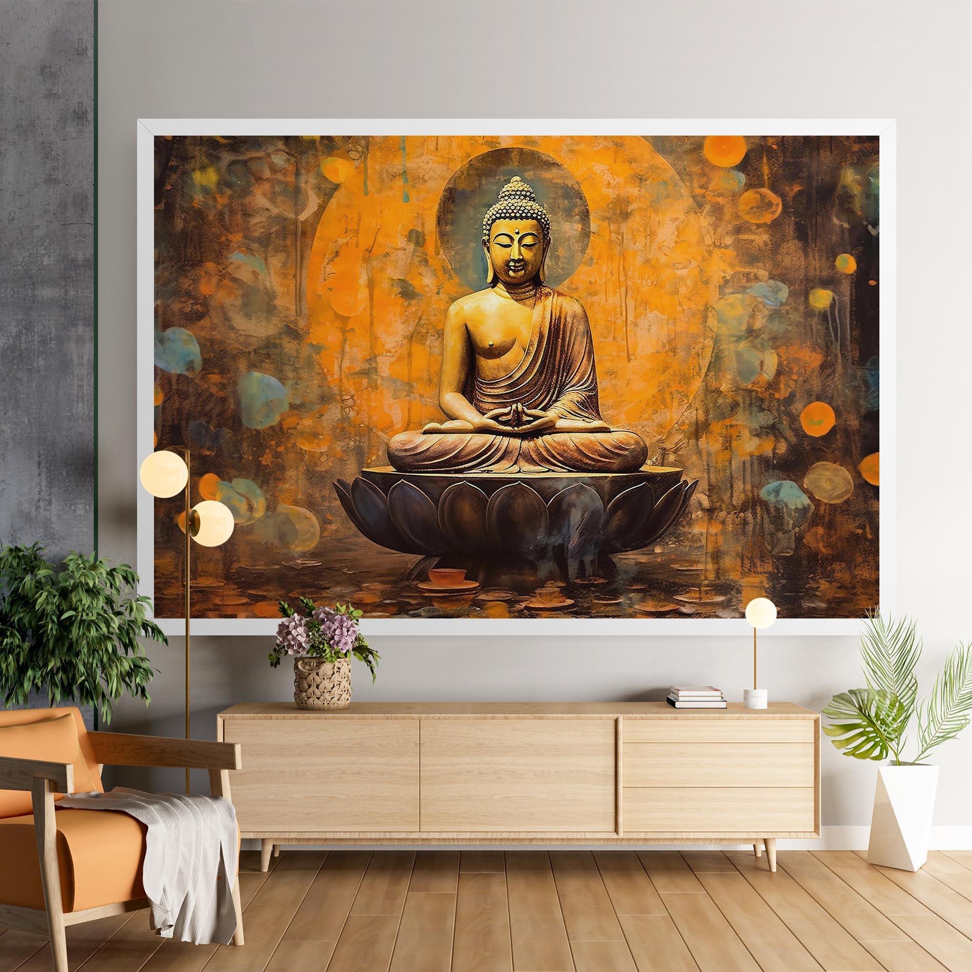 Картина на платно Buddha Floating Art mockup 9